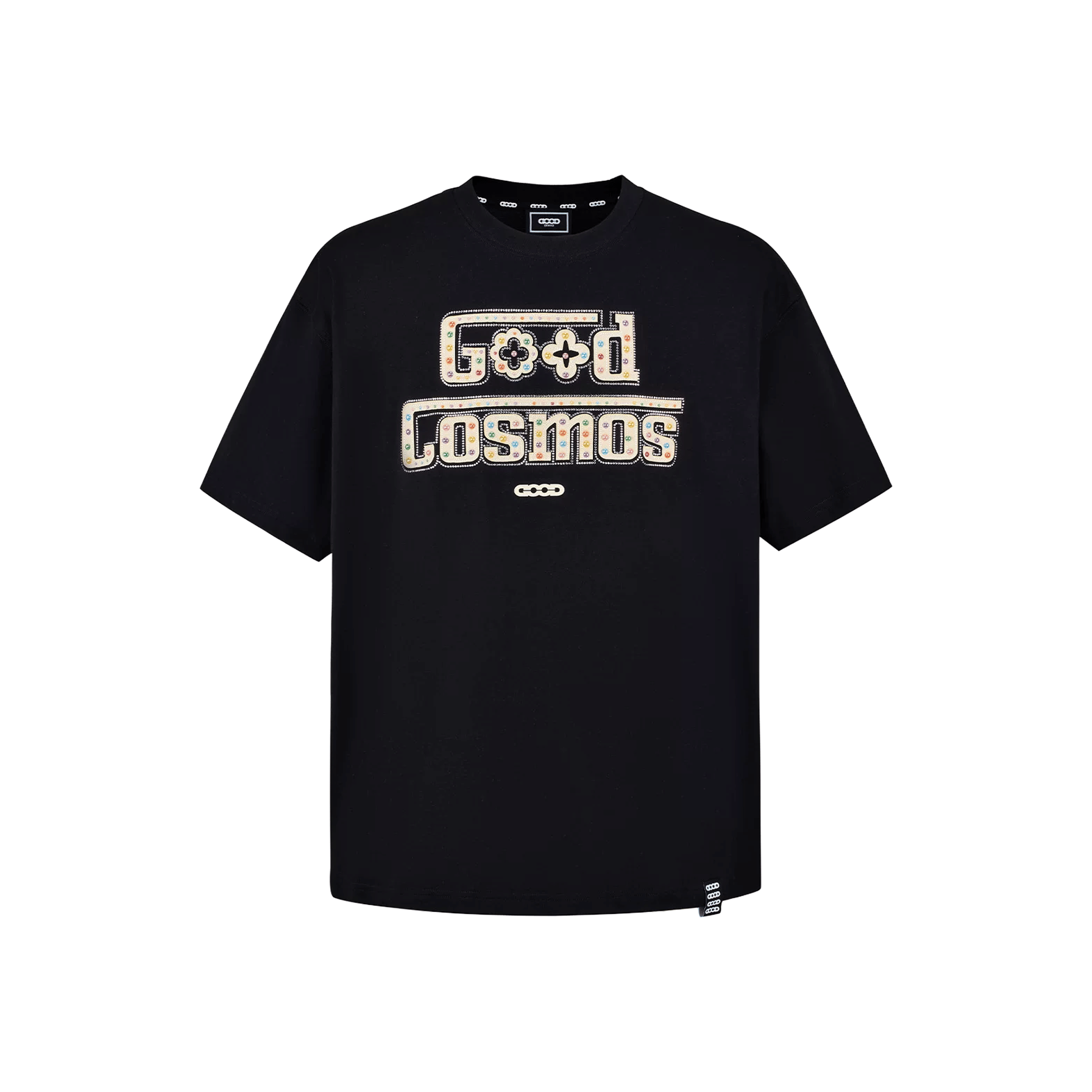 Goodbrand Colourful Cosmic Gemstone Slogan T-Shirt Black (SS26)