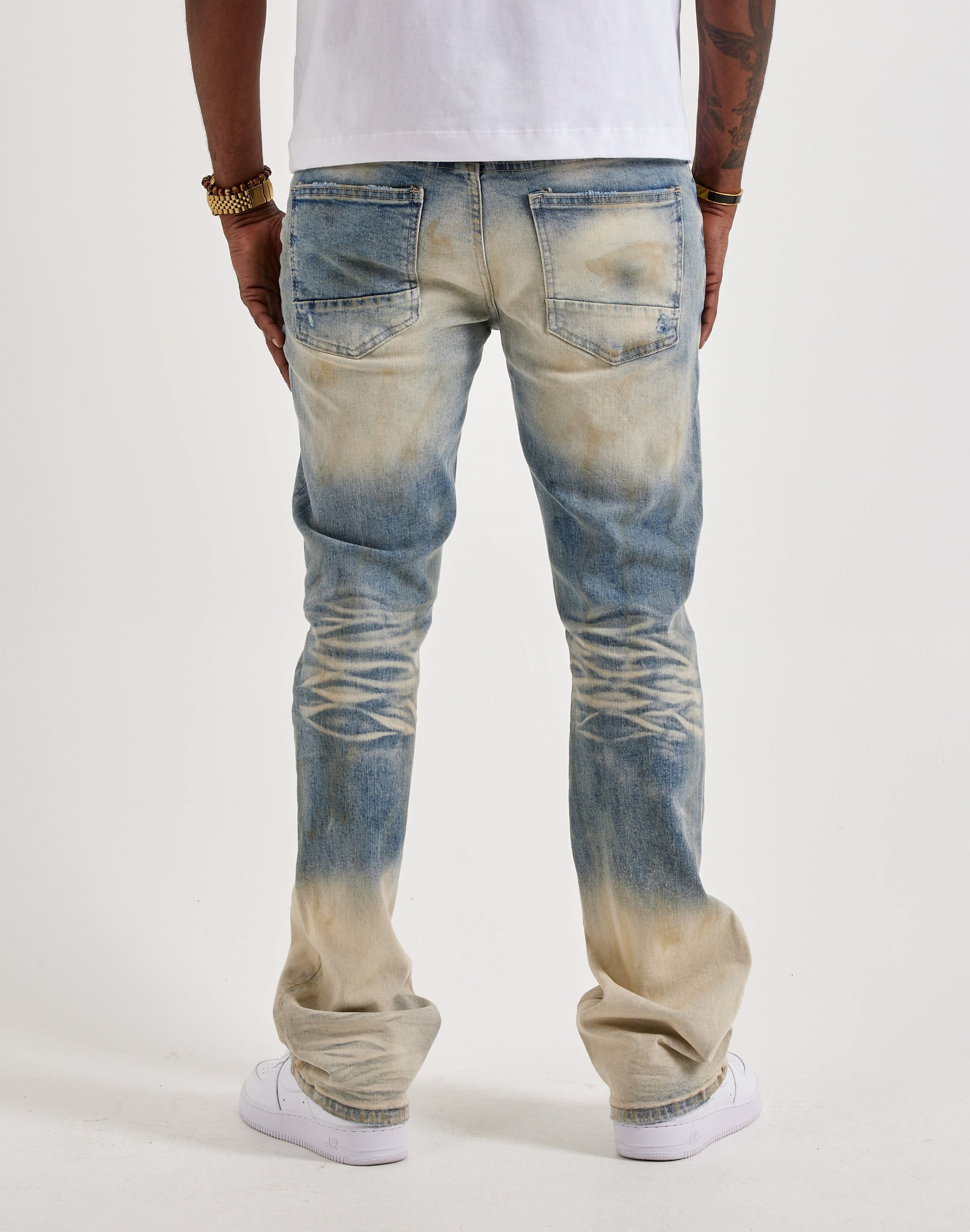Smoke Rise Slim Distressed Denim Jeans