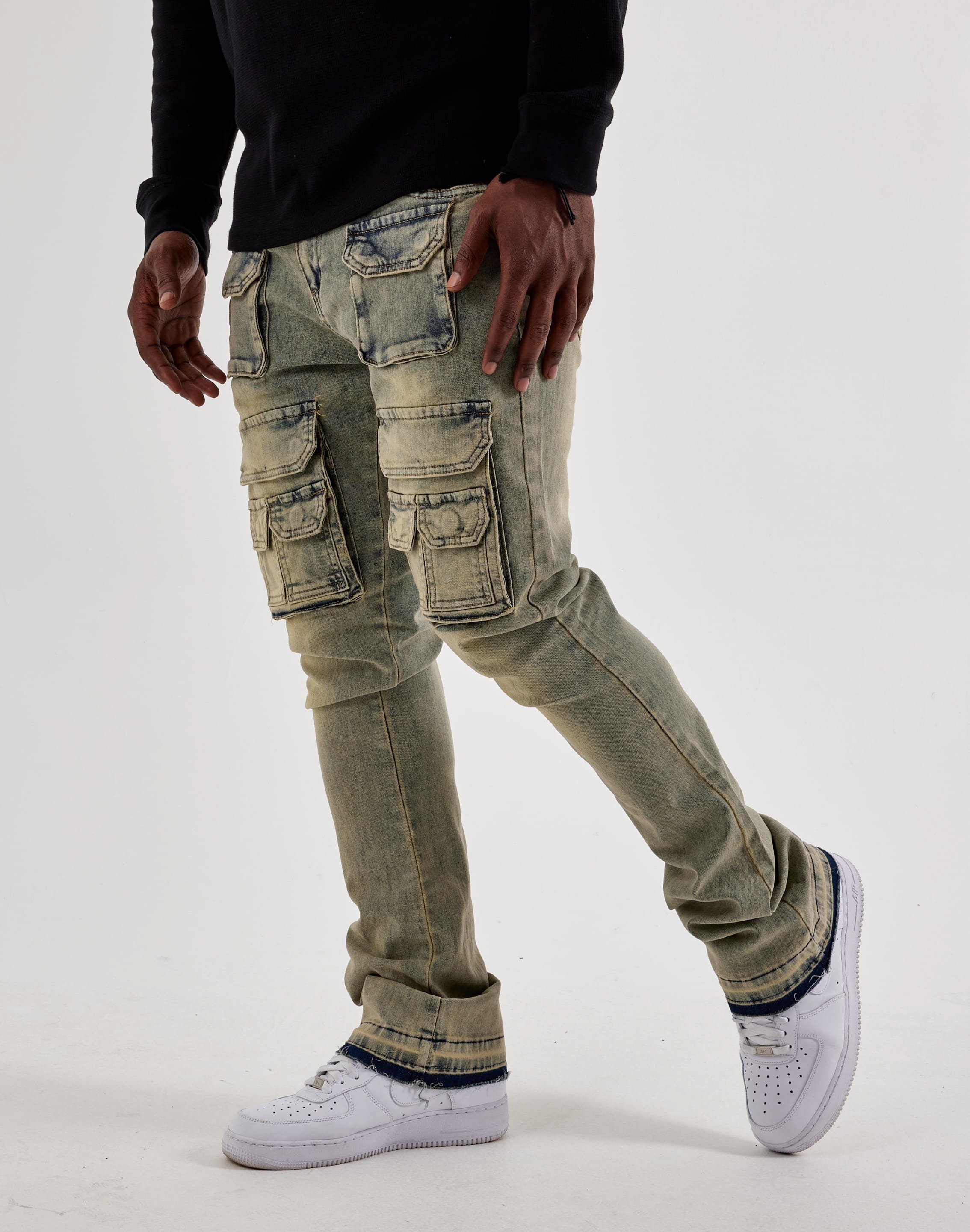 Waimea Multi - Pocket Cargo Denim Jeans