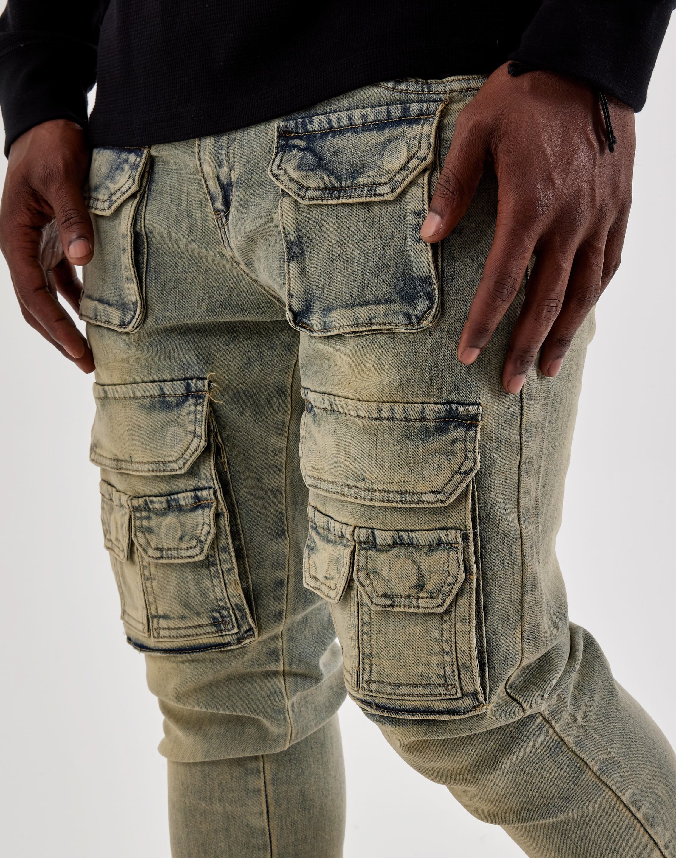 Waimea Multi - Pocket Cargo Denim Jeans