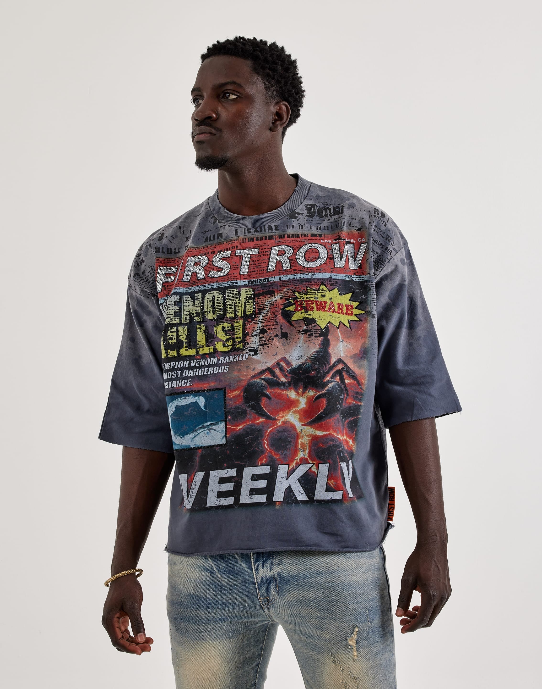 First Row Venom Kills Rhinestone T-Shirt