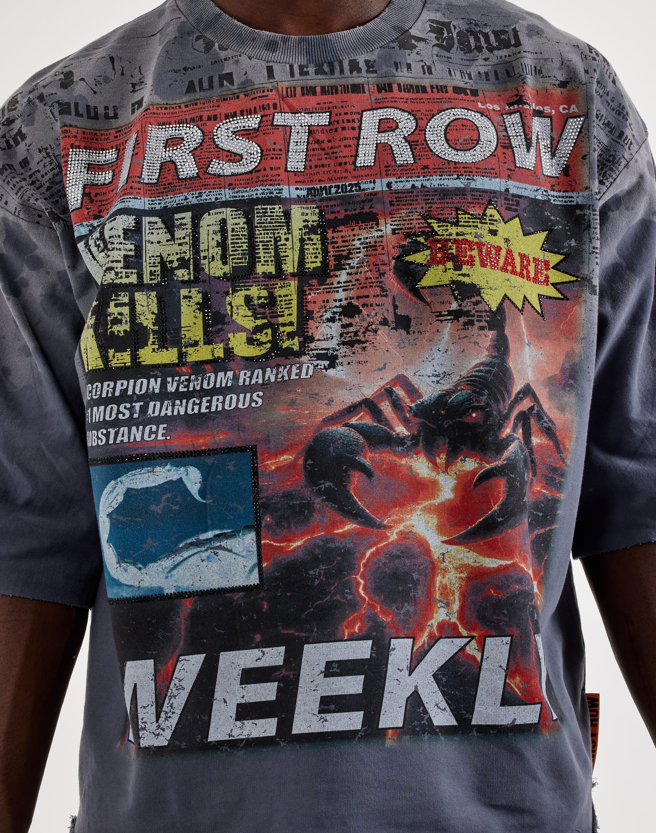 First Row Venom Kills Rhinestone T-Shirt