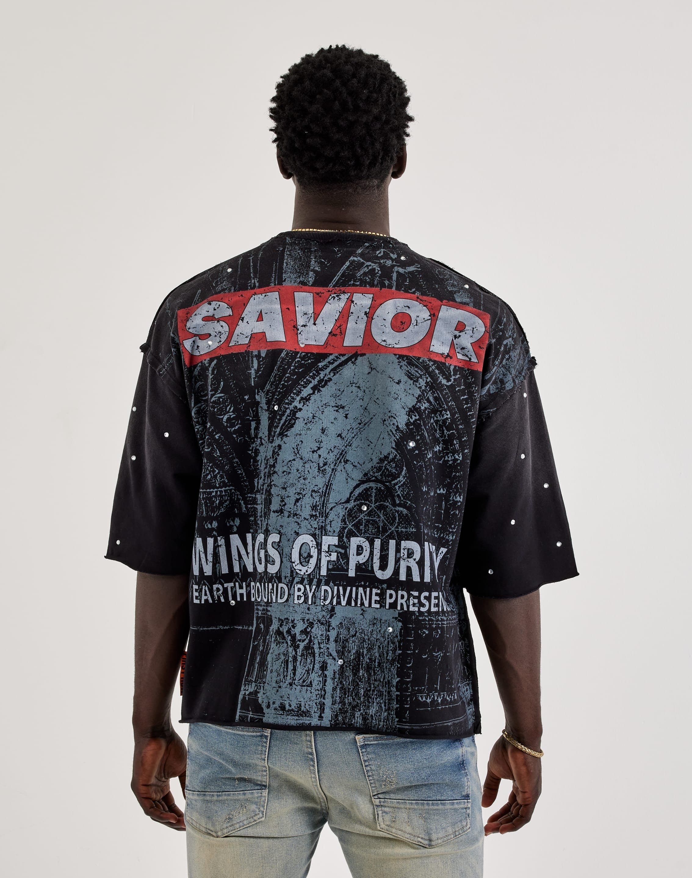First Row Wings Of Purity Rhinestone T-Shirt