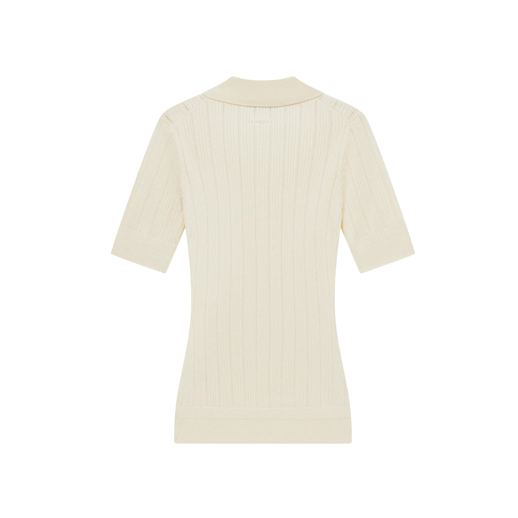 Head Golf Womens V Neck Pointelle Knit Polo Shirt