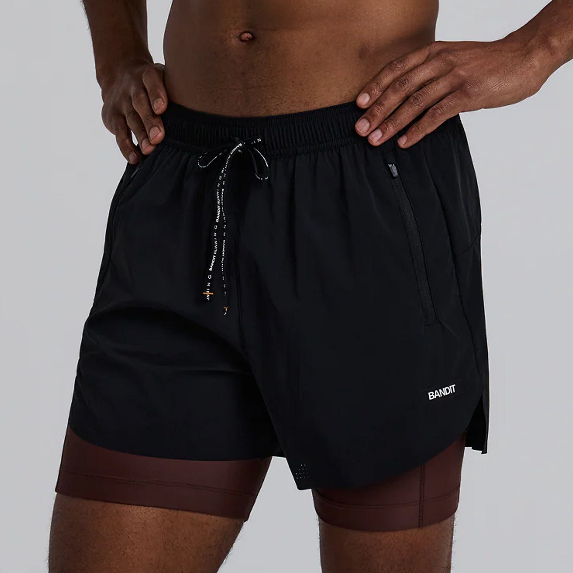 Bandit Running Mens Vento Training With Solite Liner Shorts (2 in 1)