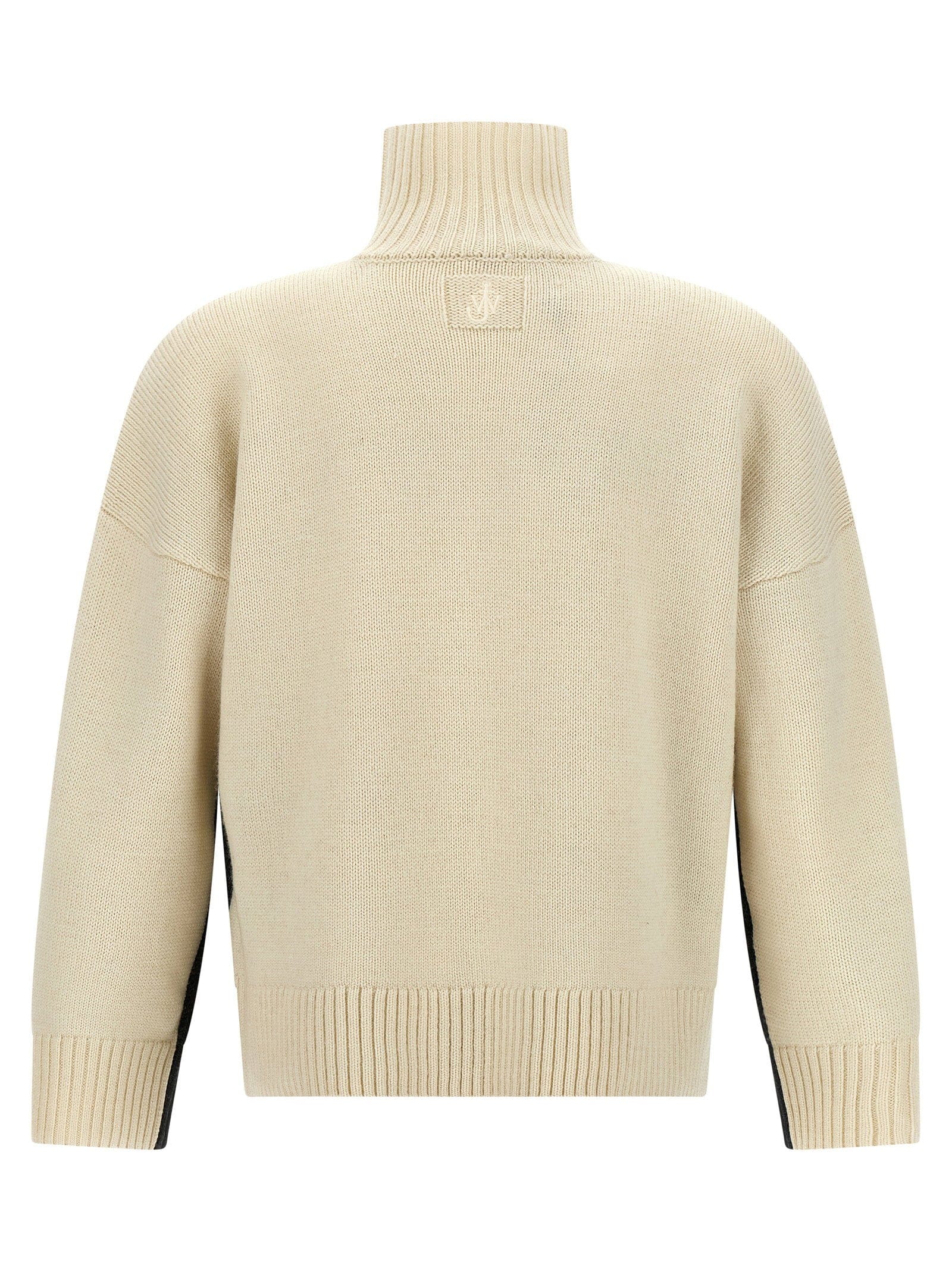 J.w.anderson Two - Tone Wool Blend Sweater — Charcoal