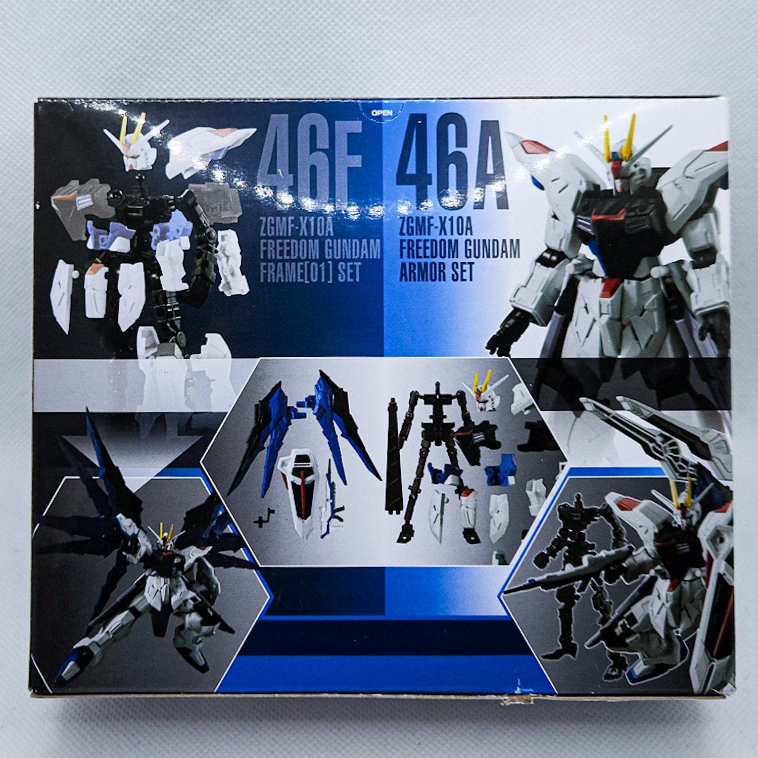 Nipponhero Gundam G FRAME FA Freedom Gundam Action Figure (#48A+48F Set) Series 01 by Bandai