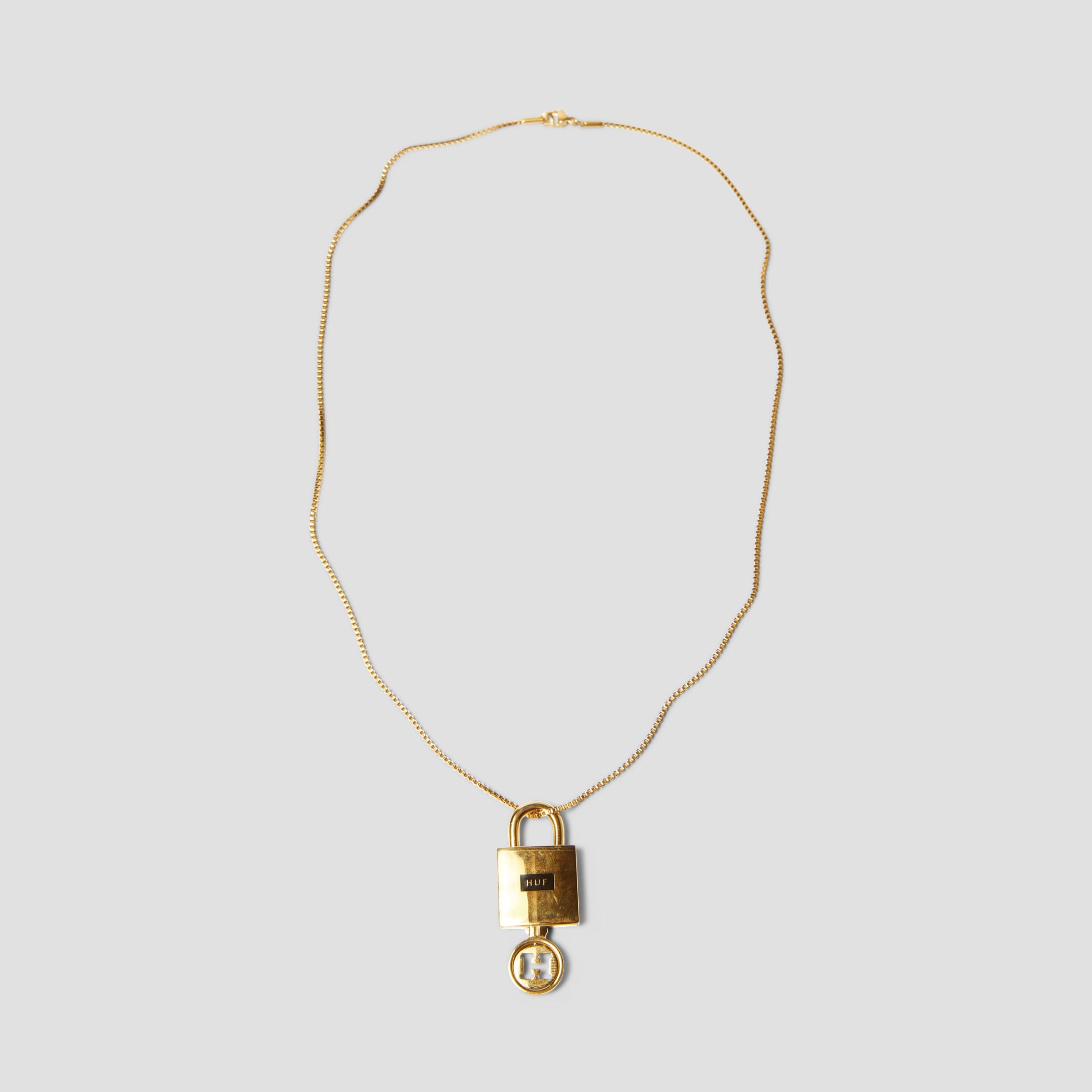 HUF Lock & Key Pendant Gold