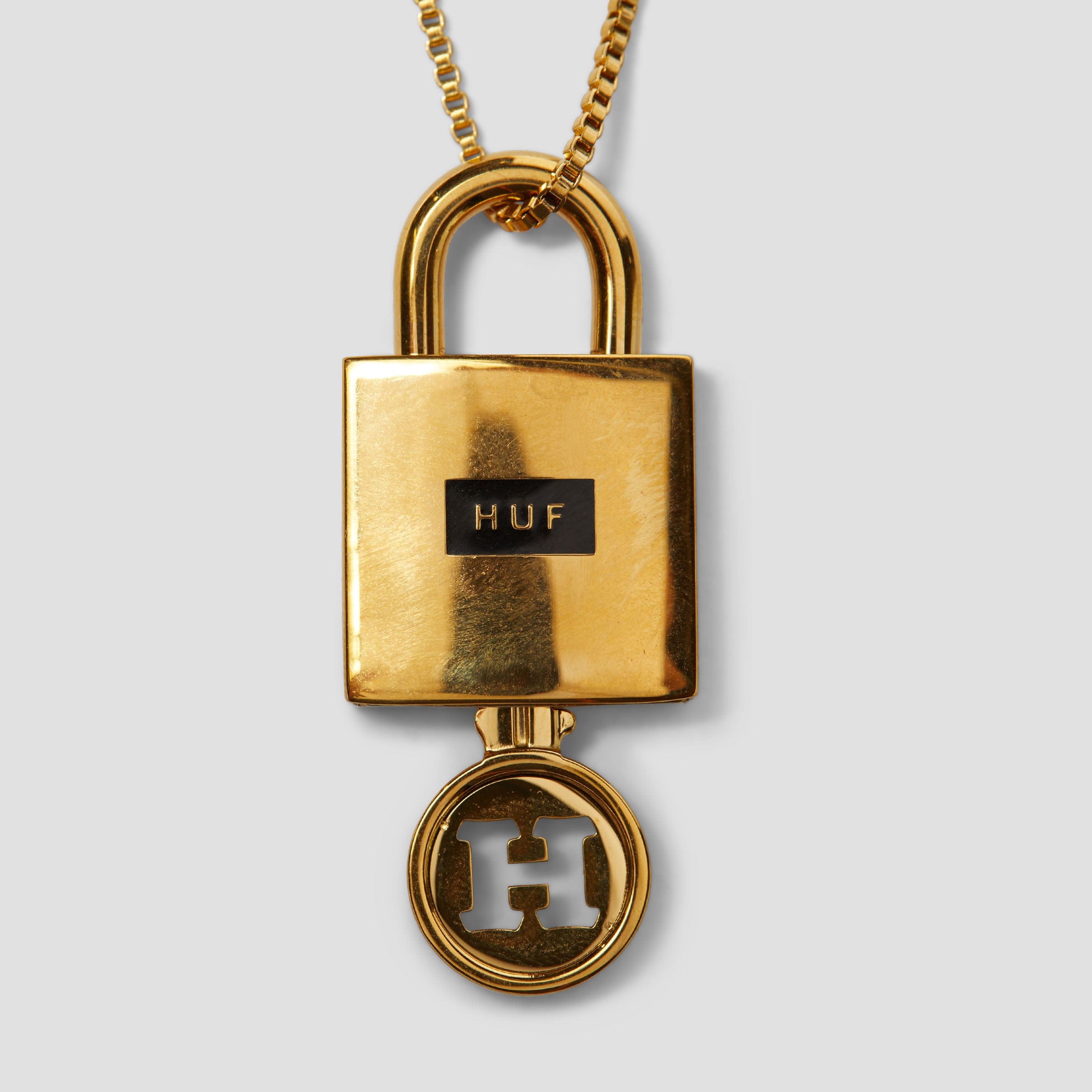 HUF Lock & Key Pendant Gold