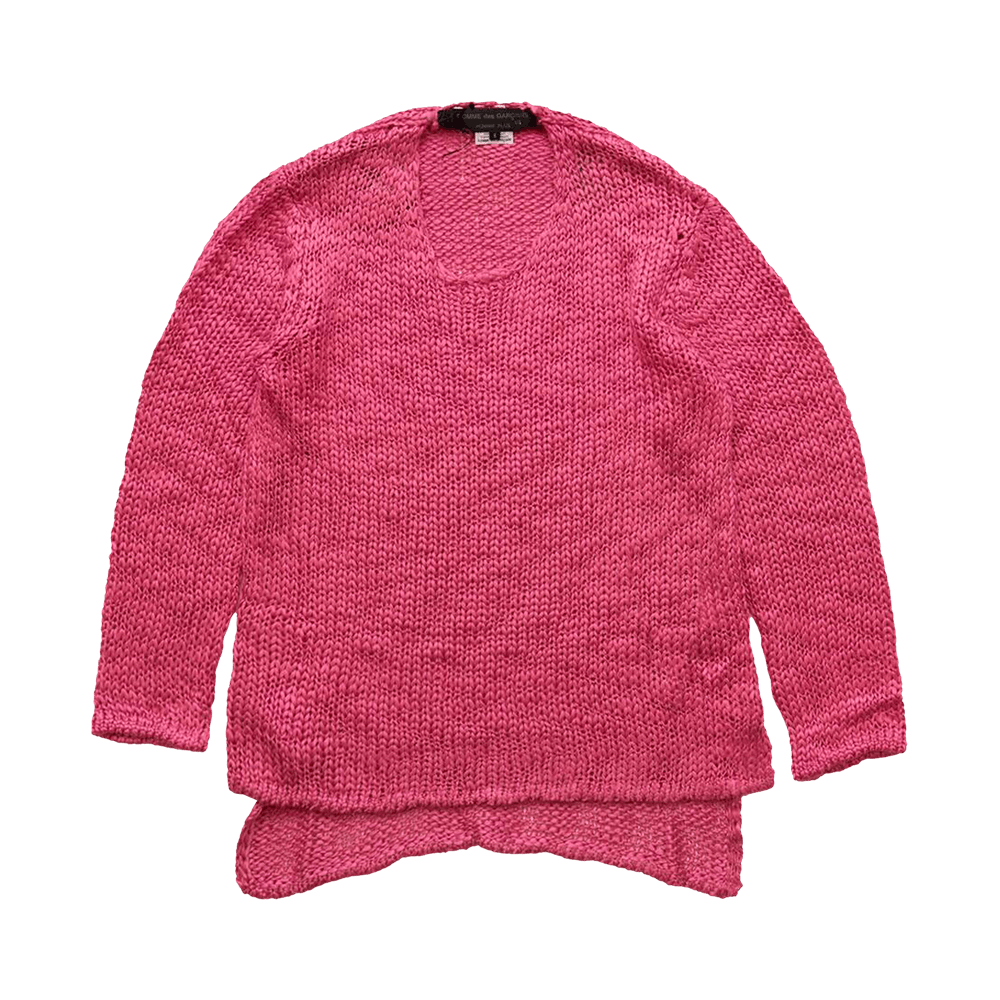 Comme des Garçons Homme Plus Crewneck Sweater Pink