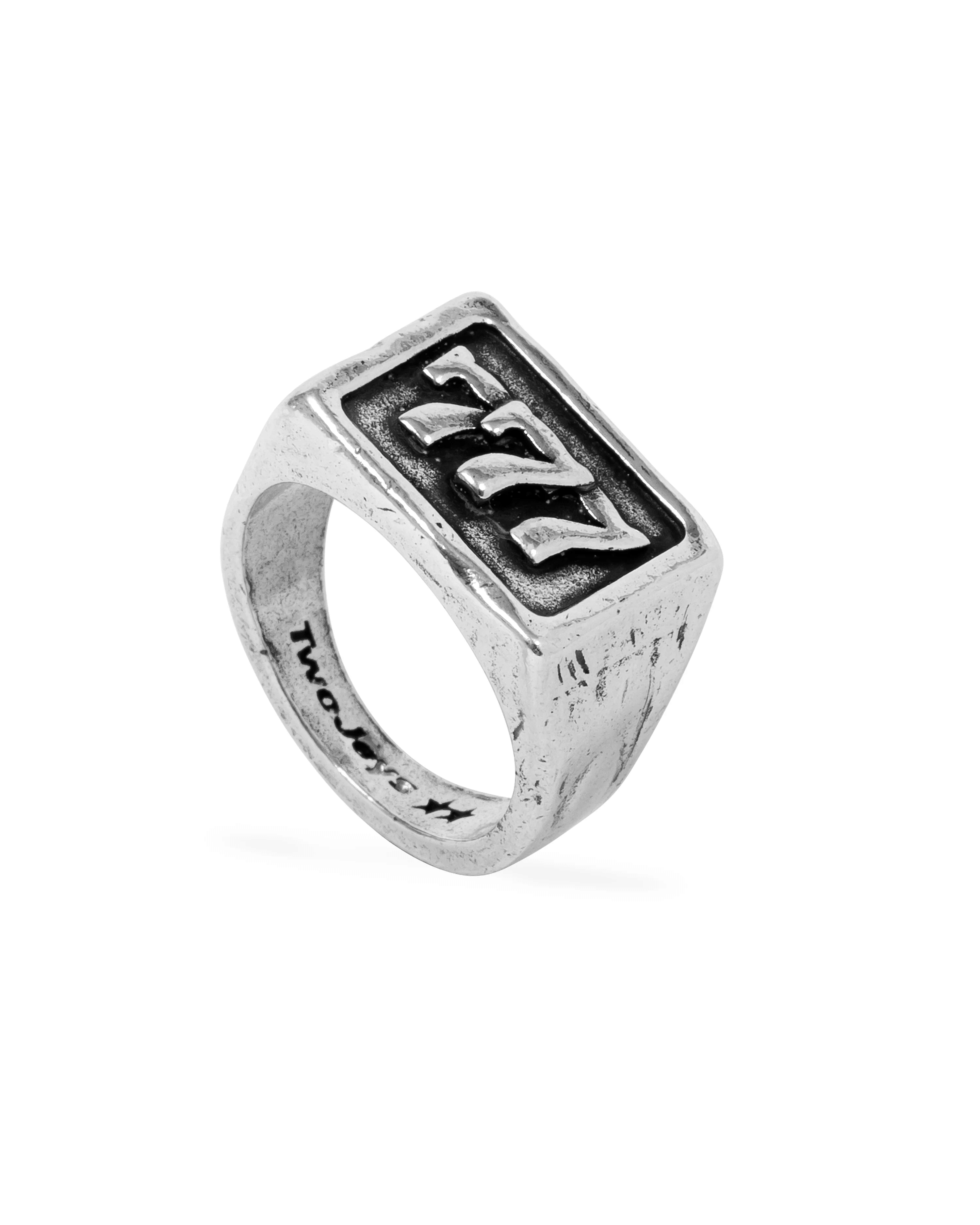 Twojeys 777 Ring Silver