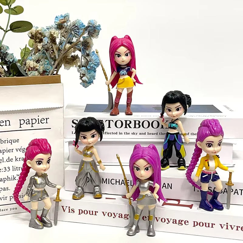 Hunter K - Pop Demon Hunter Figure Set – 6PCS 4.1" Collectible Action Figures for Kids