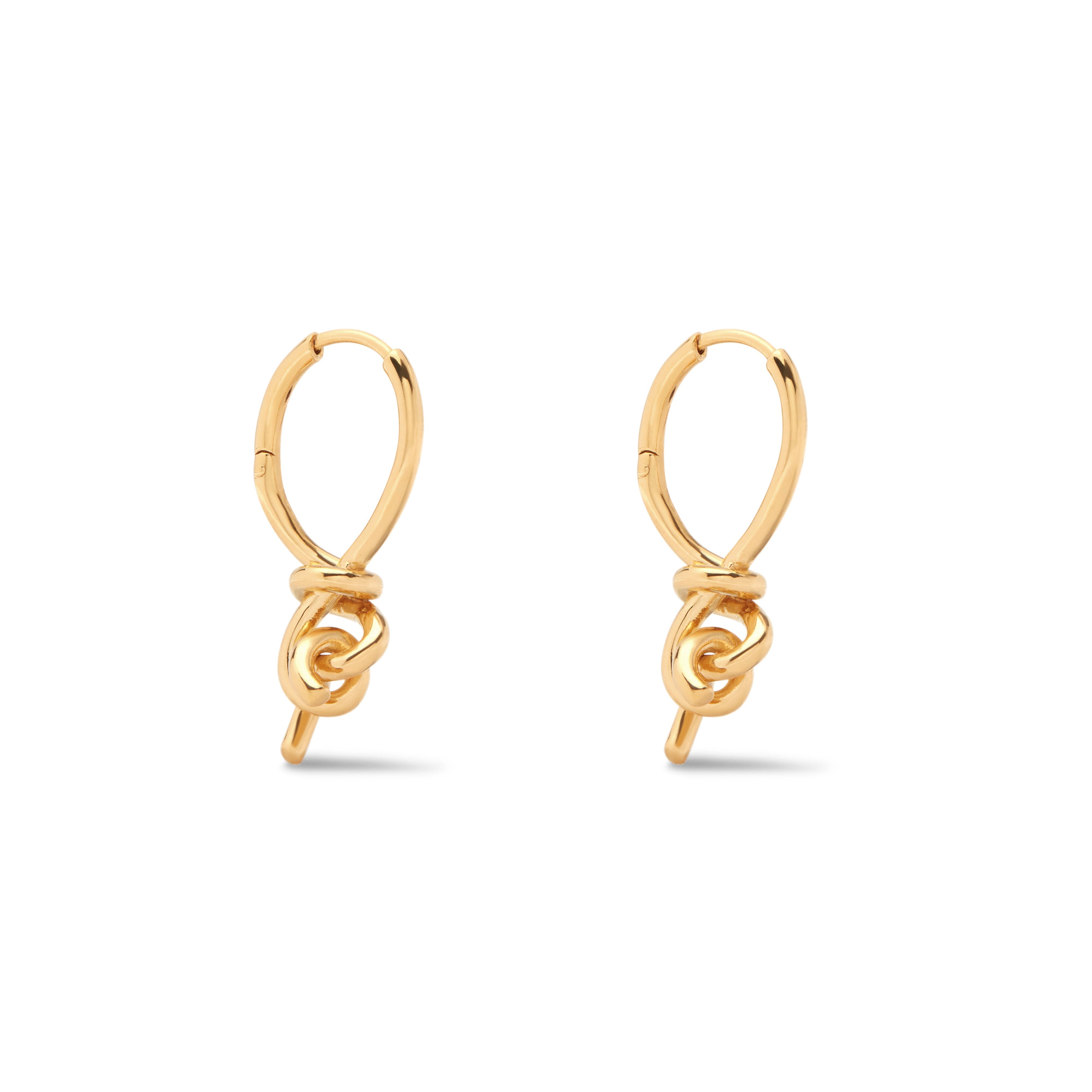 Completedworks Completed Works - Lasso Hoop Earrings - (Yellow Gold)