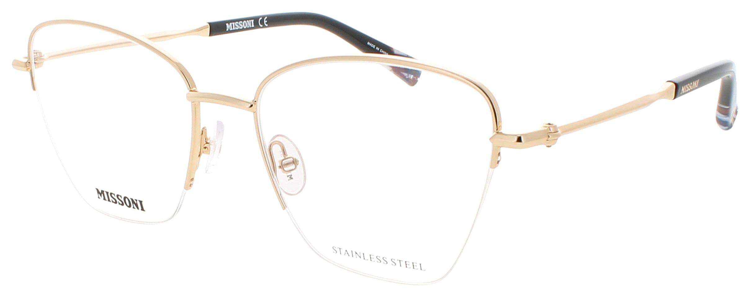Missoni Optical Glasses Rose Gold