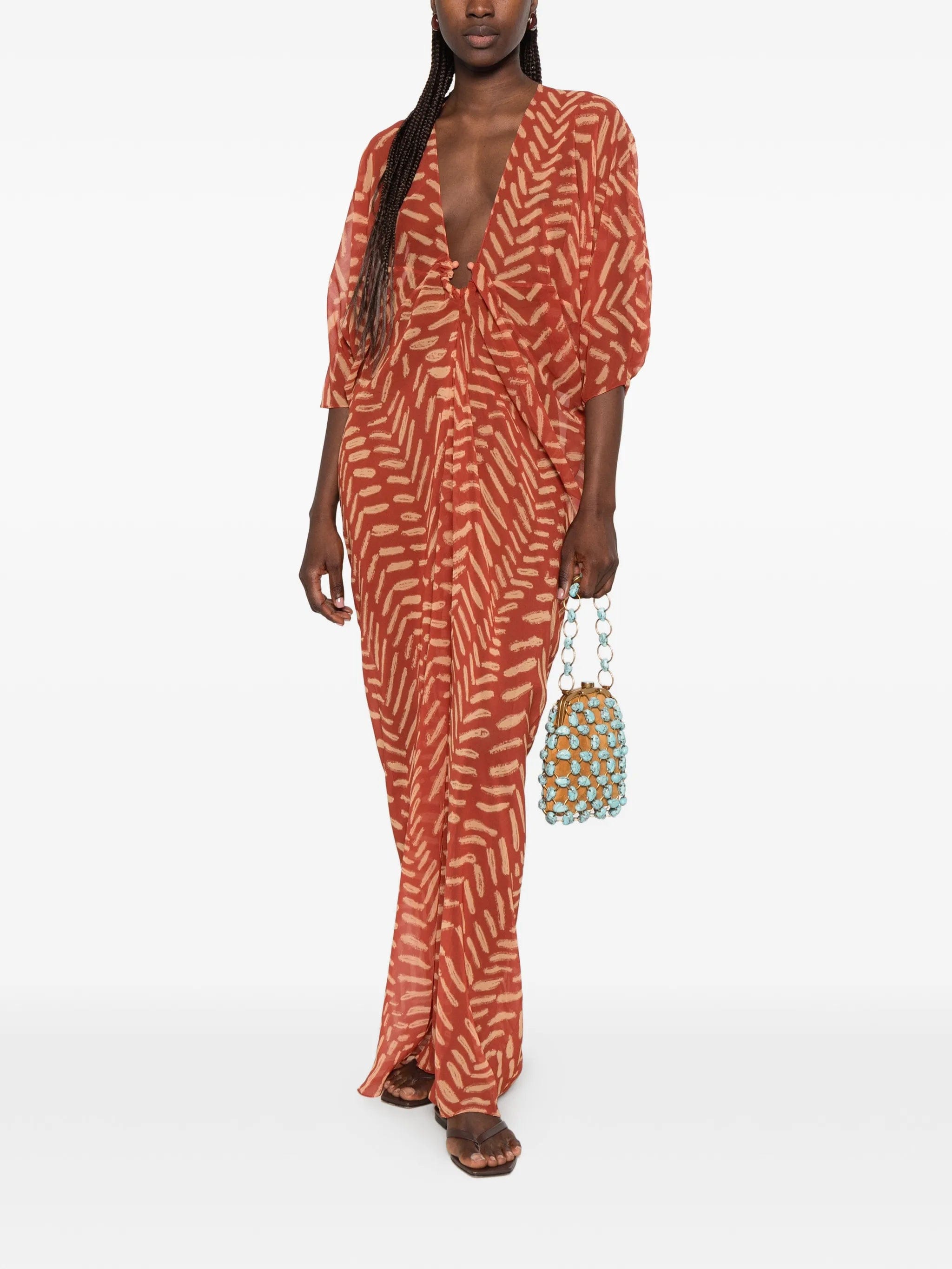 Johanna Ortiz Sensory Tapestry tunic maxi dress