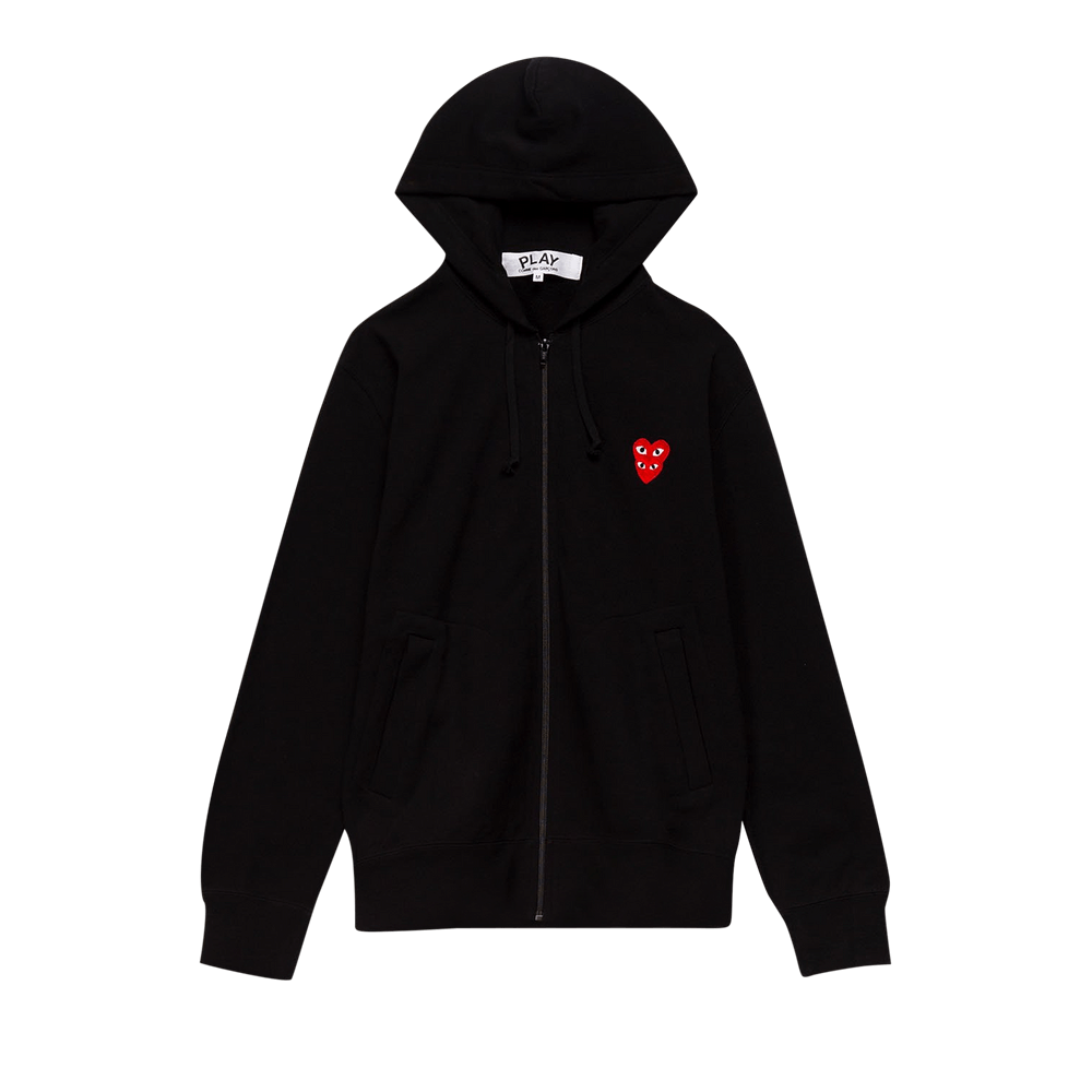 Comme des Garçons PLAY Mini Logo Hoodie Black