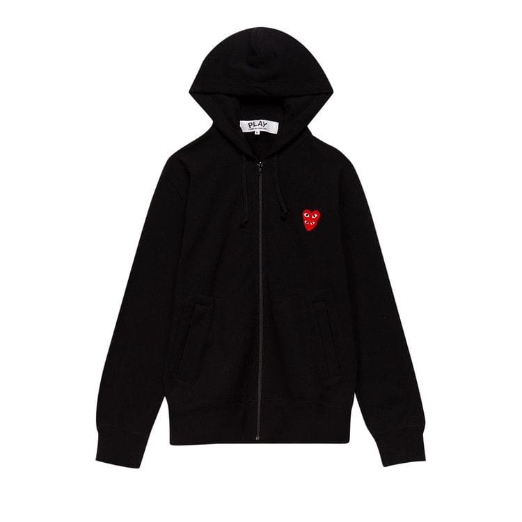 Comme des Garçons PLAY Mini Logo Hoodie Black