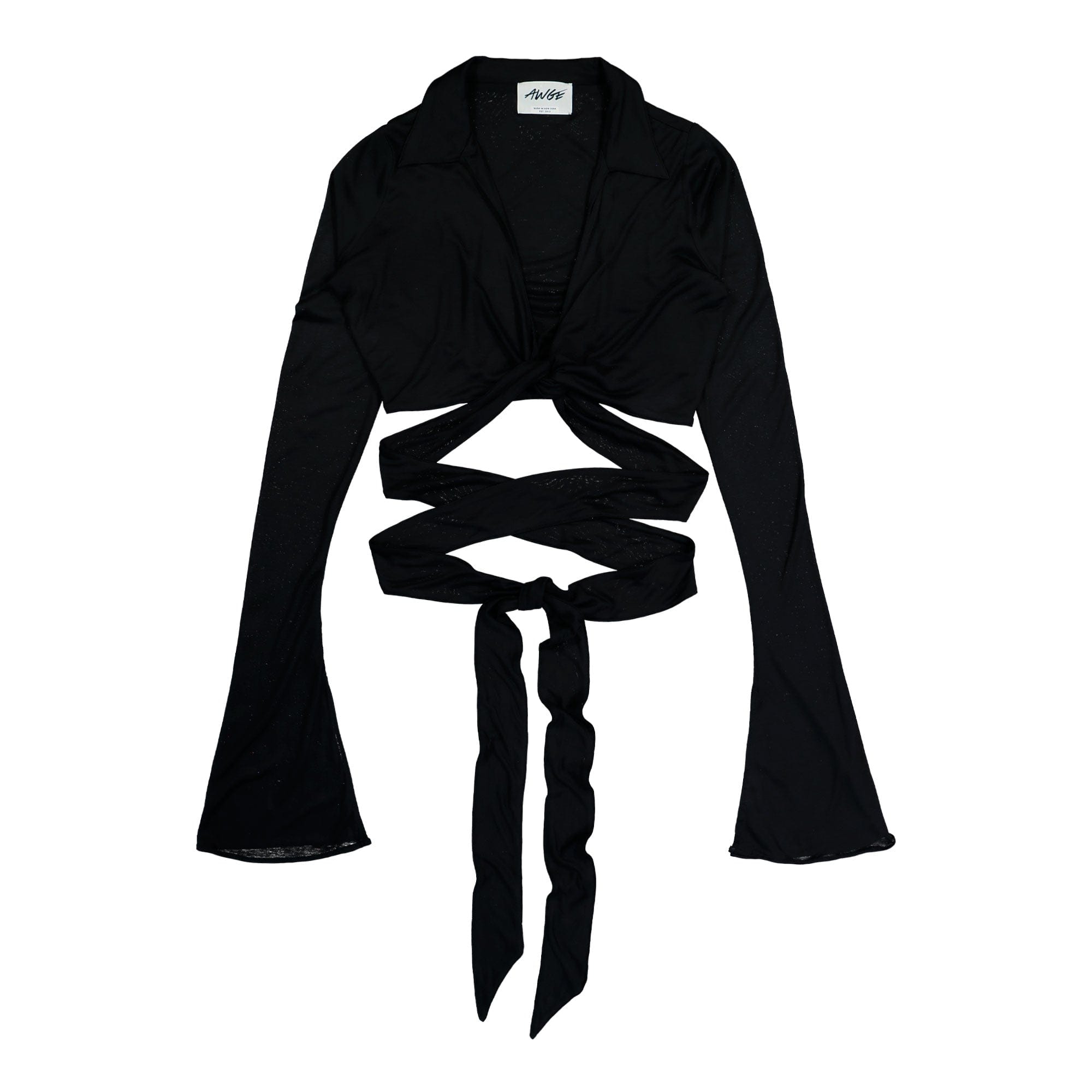 AWGE Cropped Wrap Shirt