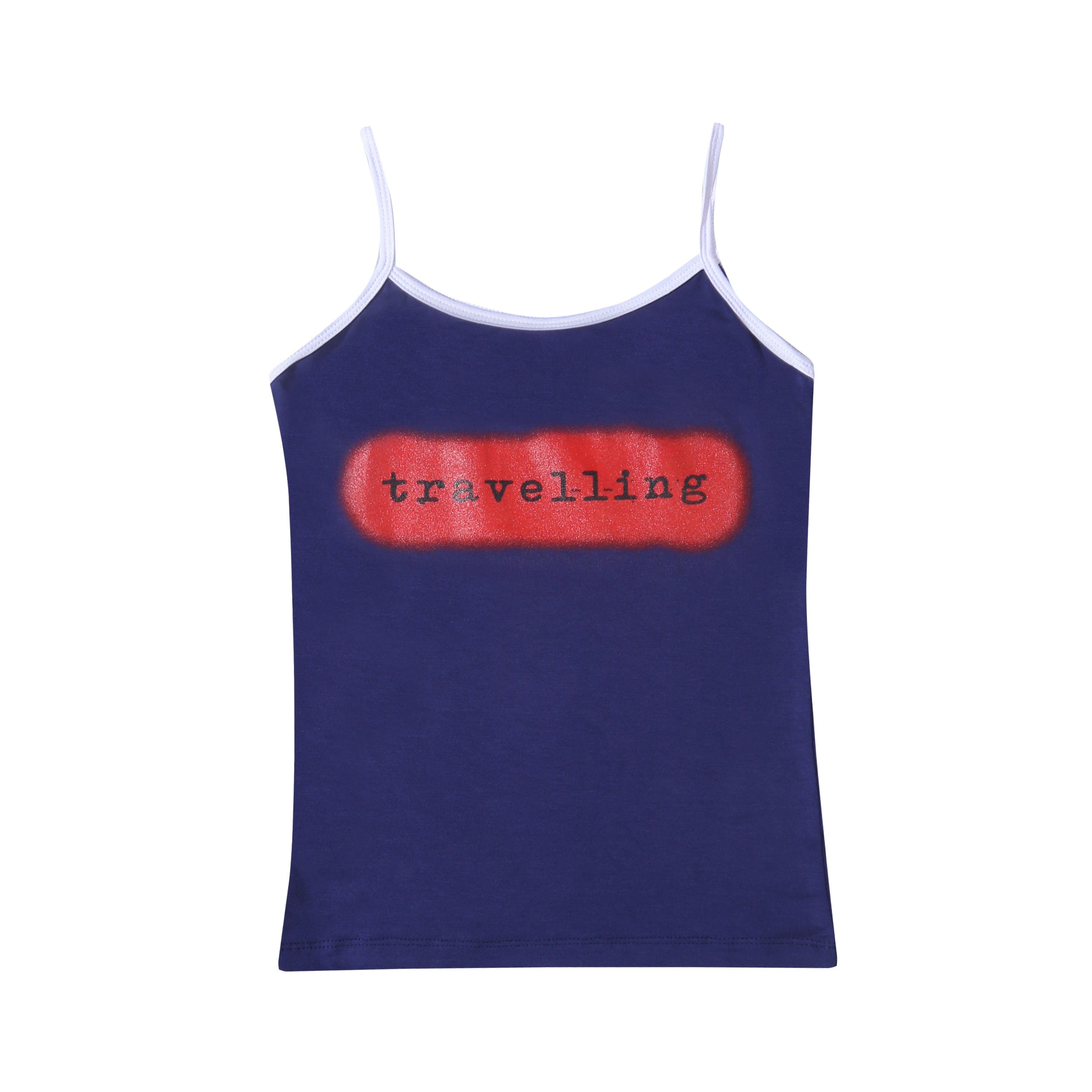 Travelling God On Travelling Tank Top - Navy