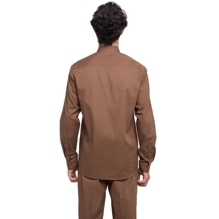 TEMMA Prasetio NURAN LONG SLEEVES SHIRT BROWN