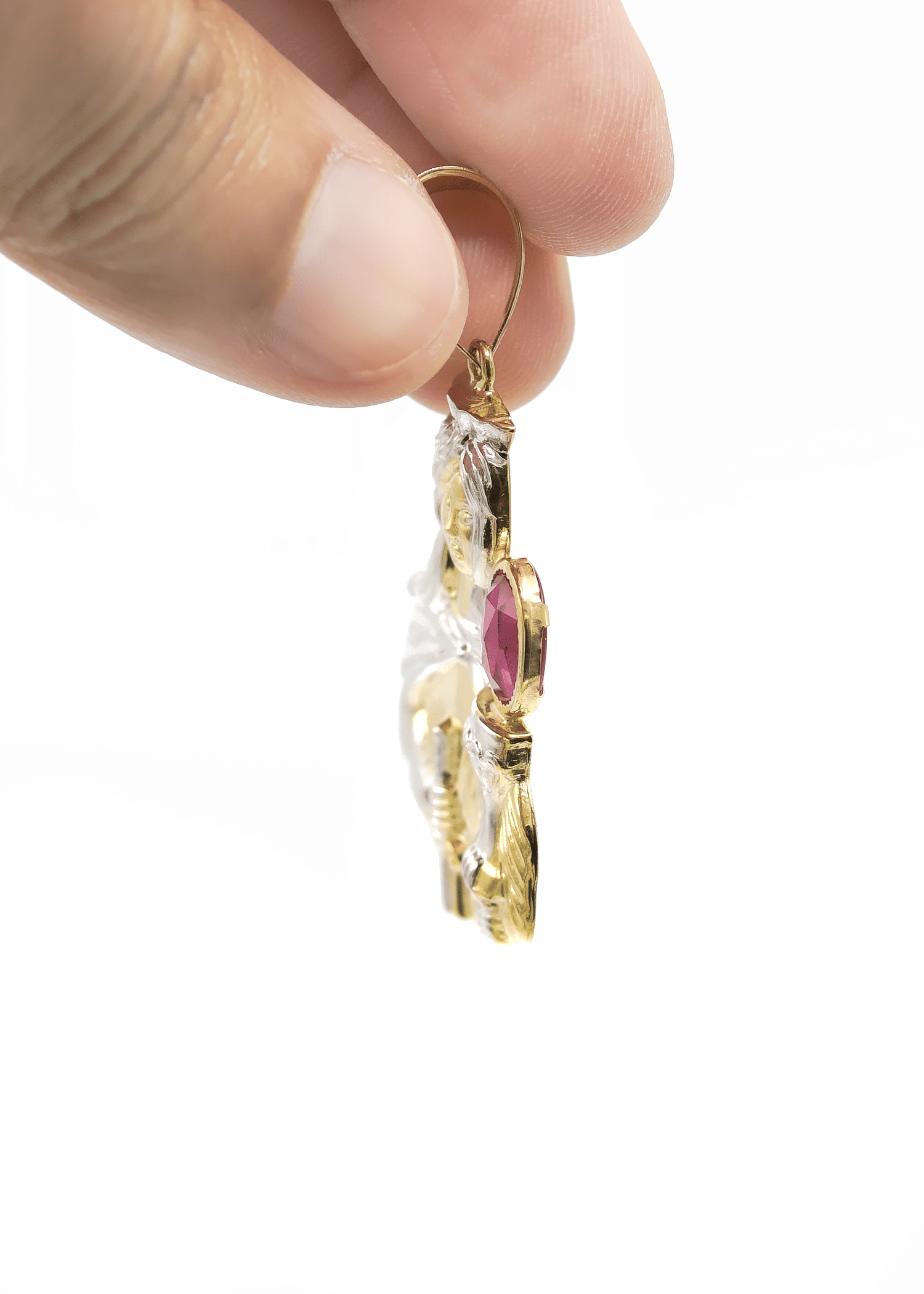 Manufacturer 1 10K Gold Saint Barbara Pendant | Customizable Size