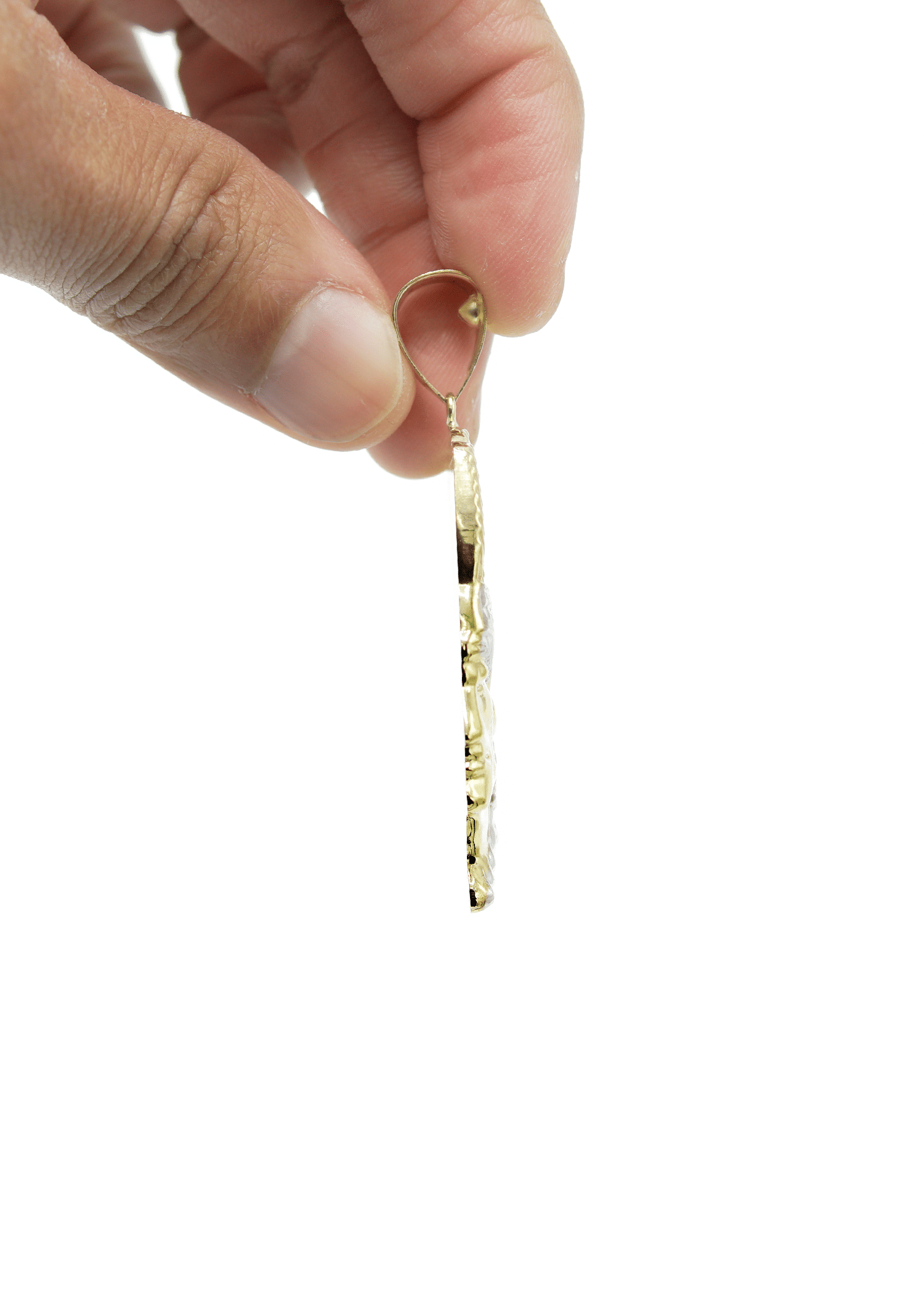 Manufacturer 1 10K Gold Chief Head Pendant | Customizable Size