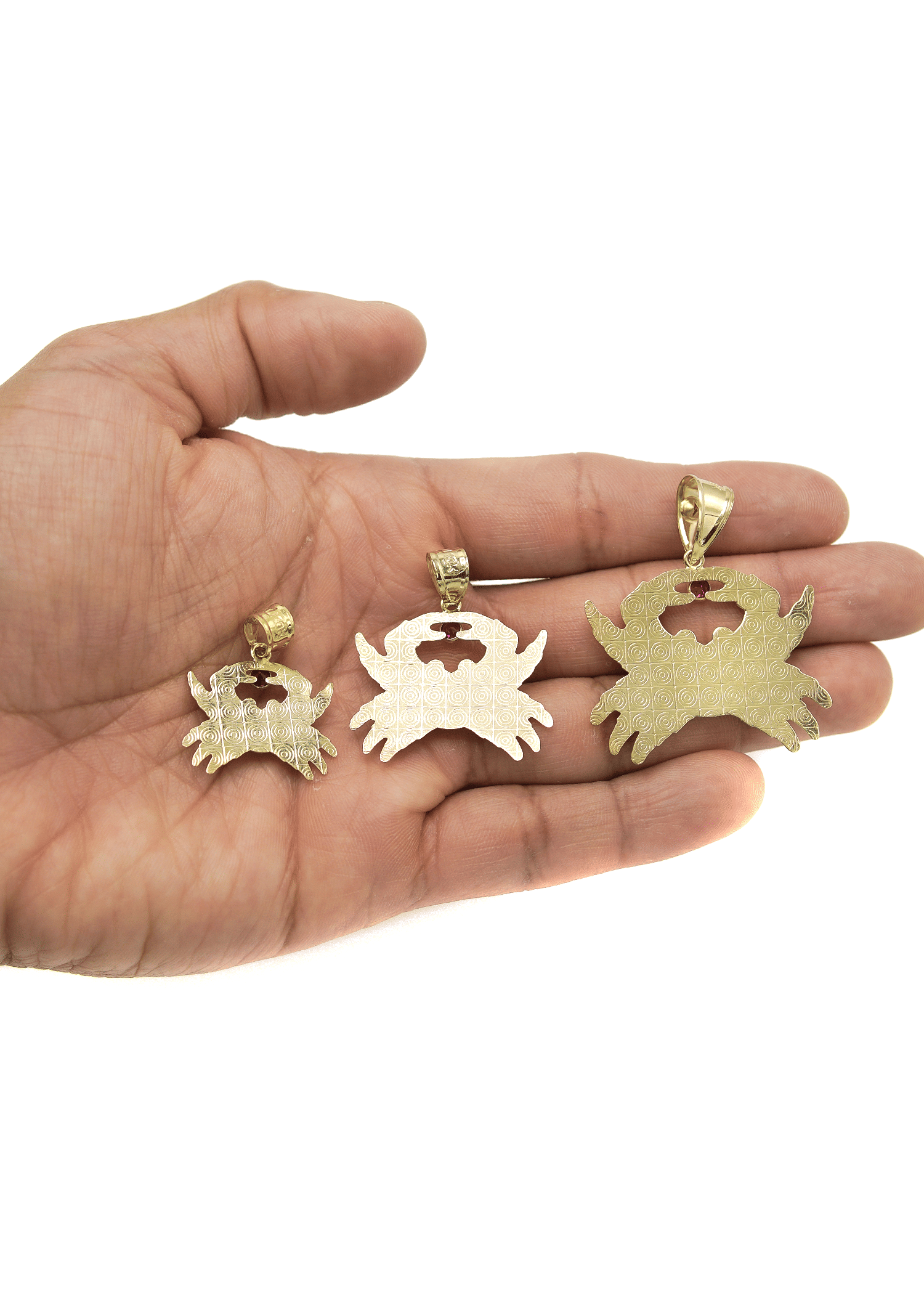 Manufacturer 1 10K Gold Crab Pendant | Customizable Size