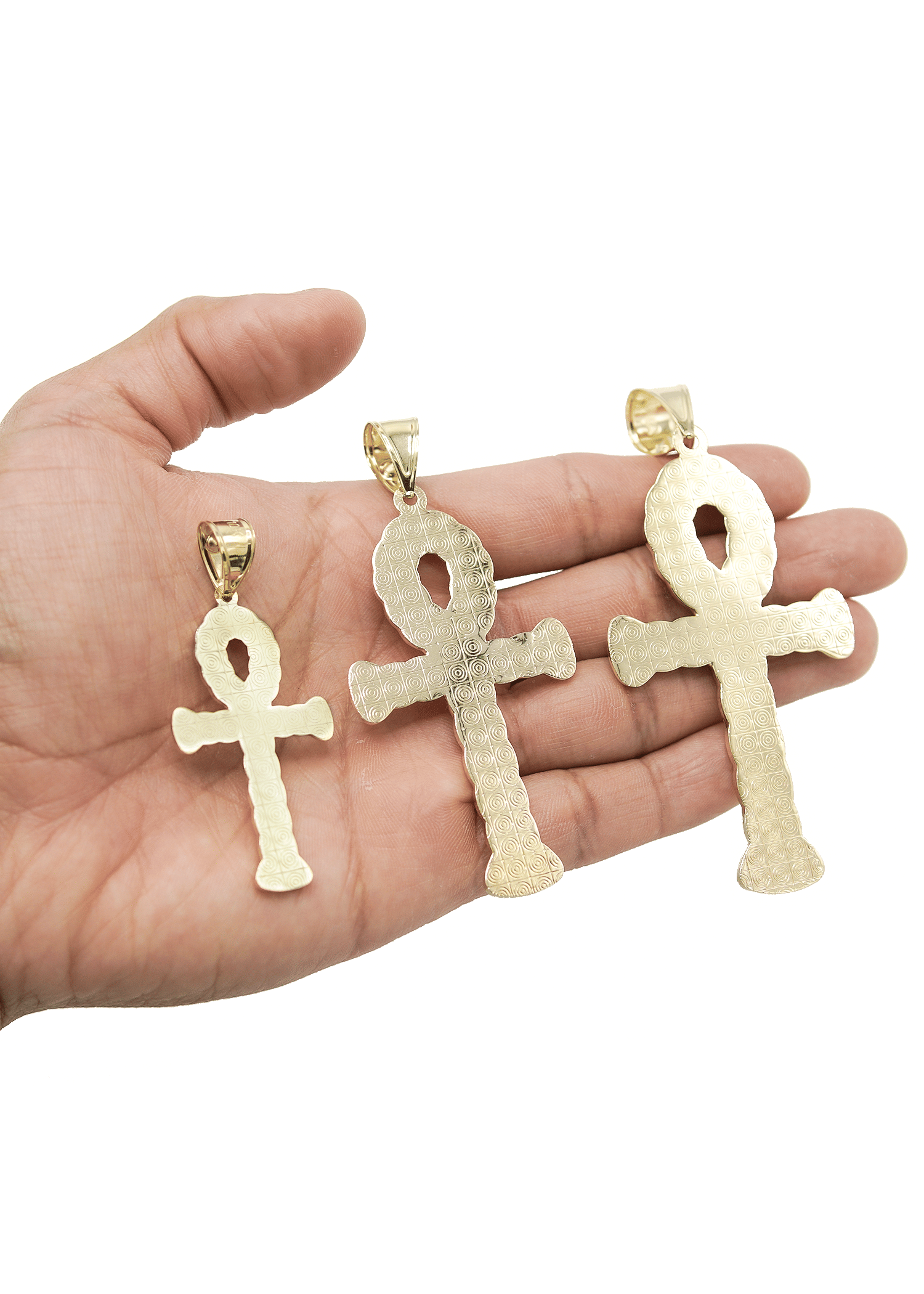 Manufacturer 1 10K Yellow Gold Ankh Pendant | Customizable Size