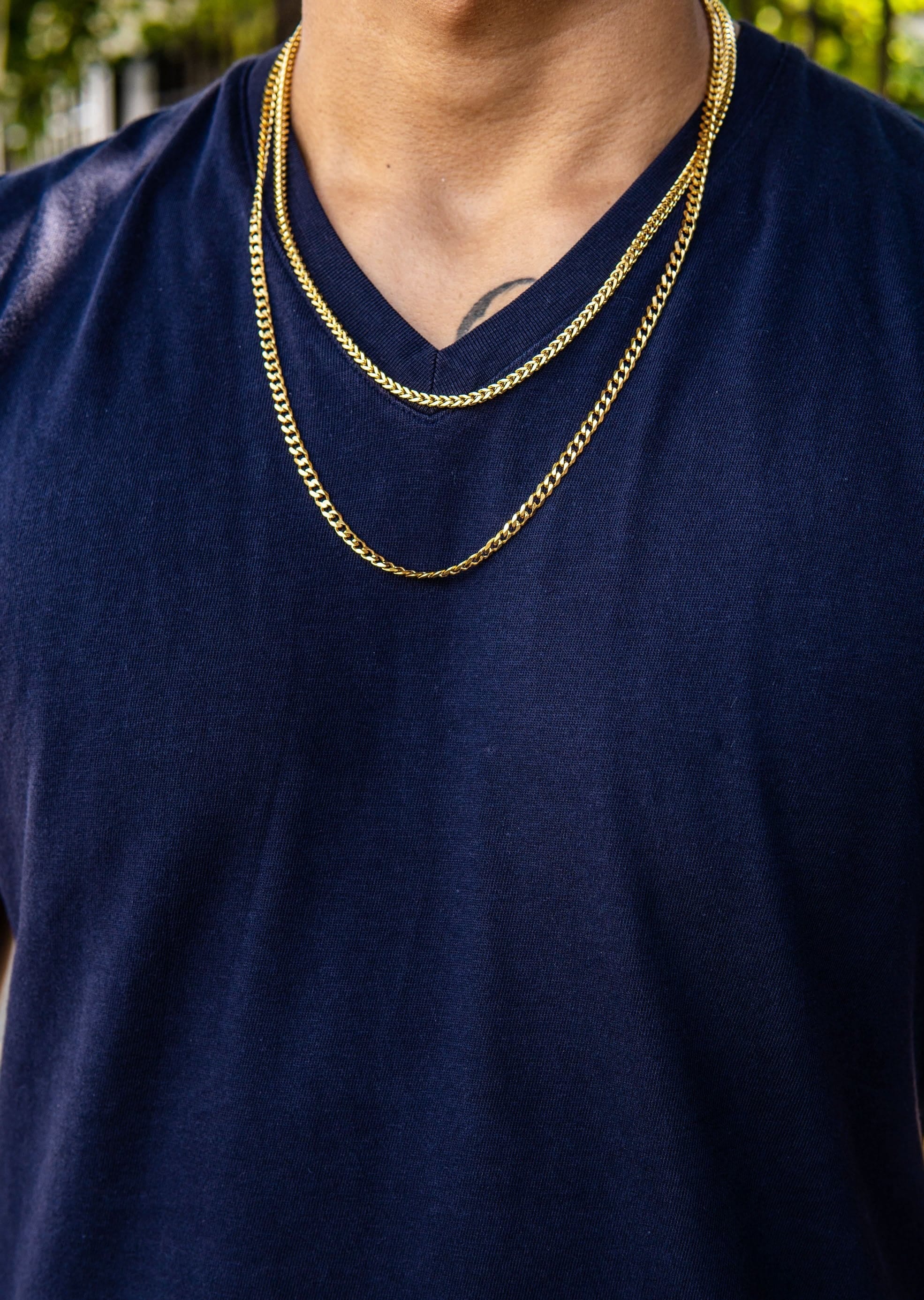 Manufacturer 30 Gold Plated Cuban Chain & Franco Chain 4 mm