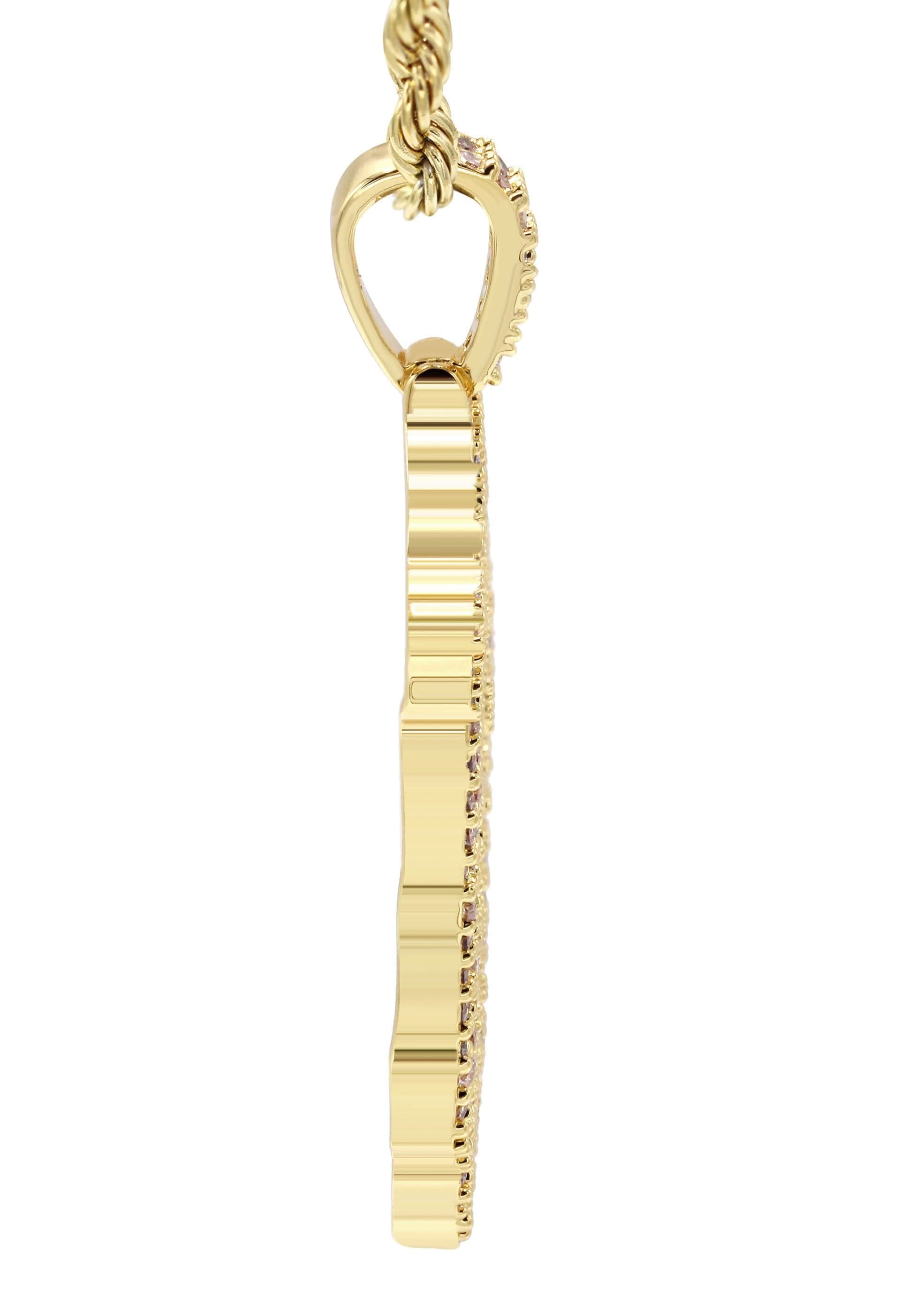 Manufacturer 30 Mens Gold Plated Rope Chain & Jesus Piece Chain | Appx. 14.6 Grams