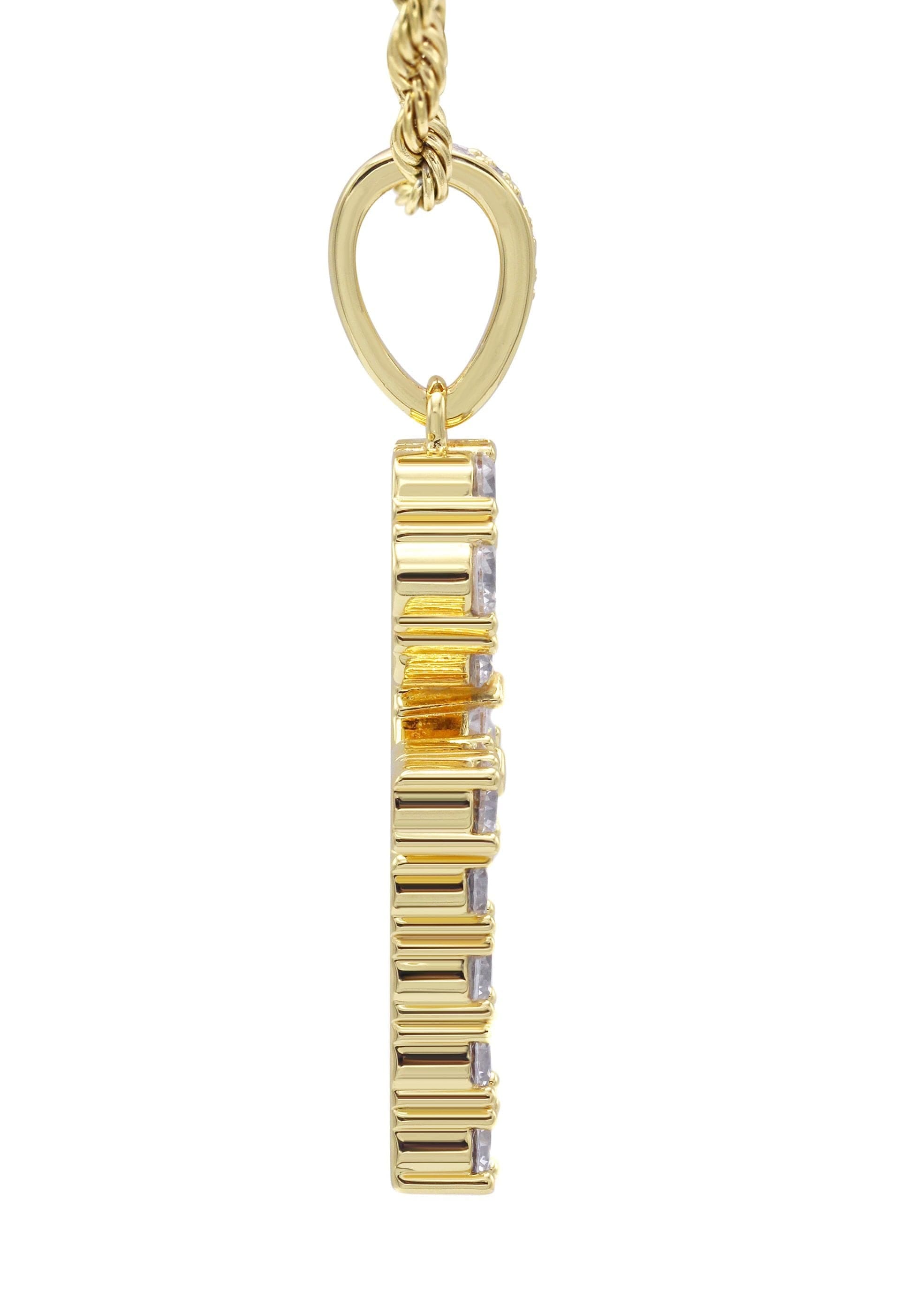 Manufacturer 30 Gold Plated Rope Chain & Ankh Pendant | Appx. 10 Grams