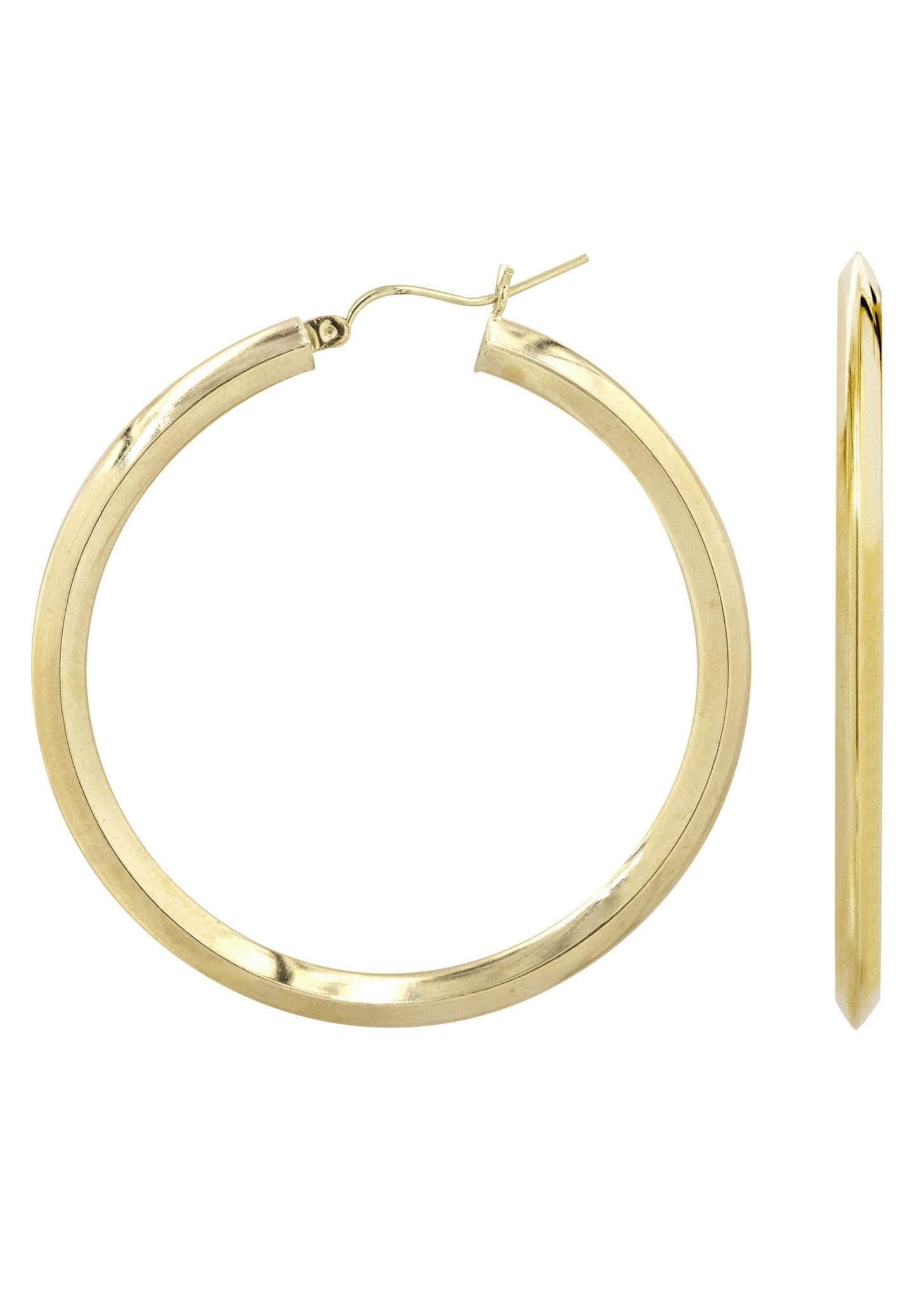 Manufacturer 1 10K Gold Hoop Earrings | Customizable Size