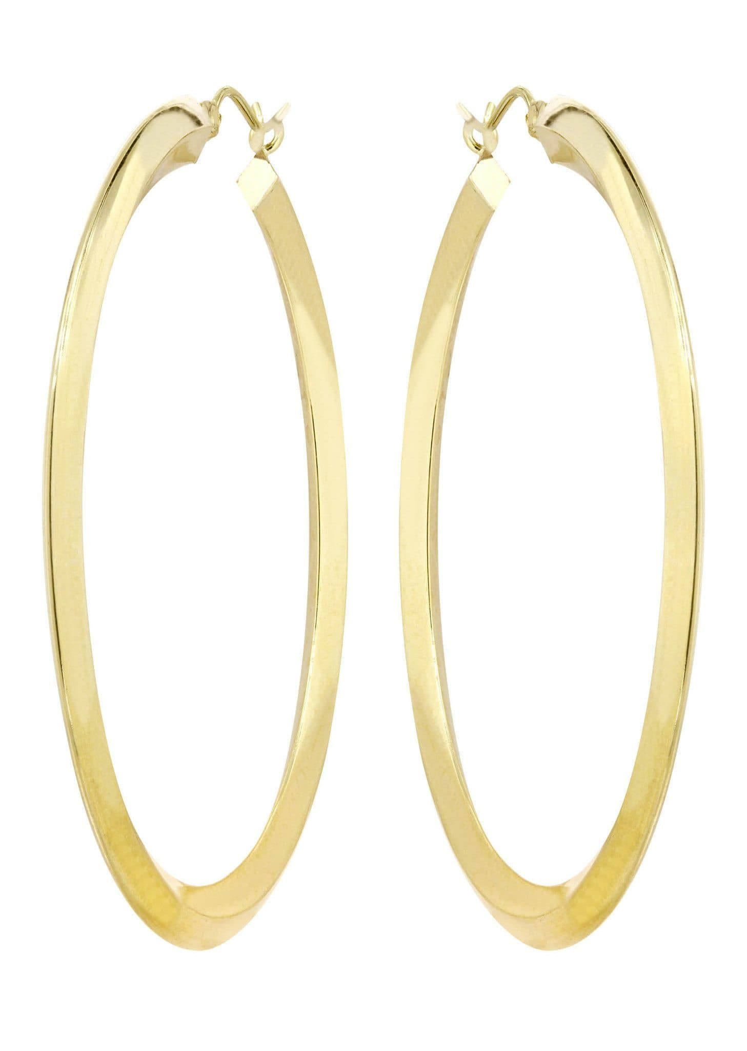 Manufacturer 1 10K Gold Hoop Earrings | Customizable Size