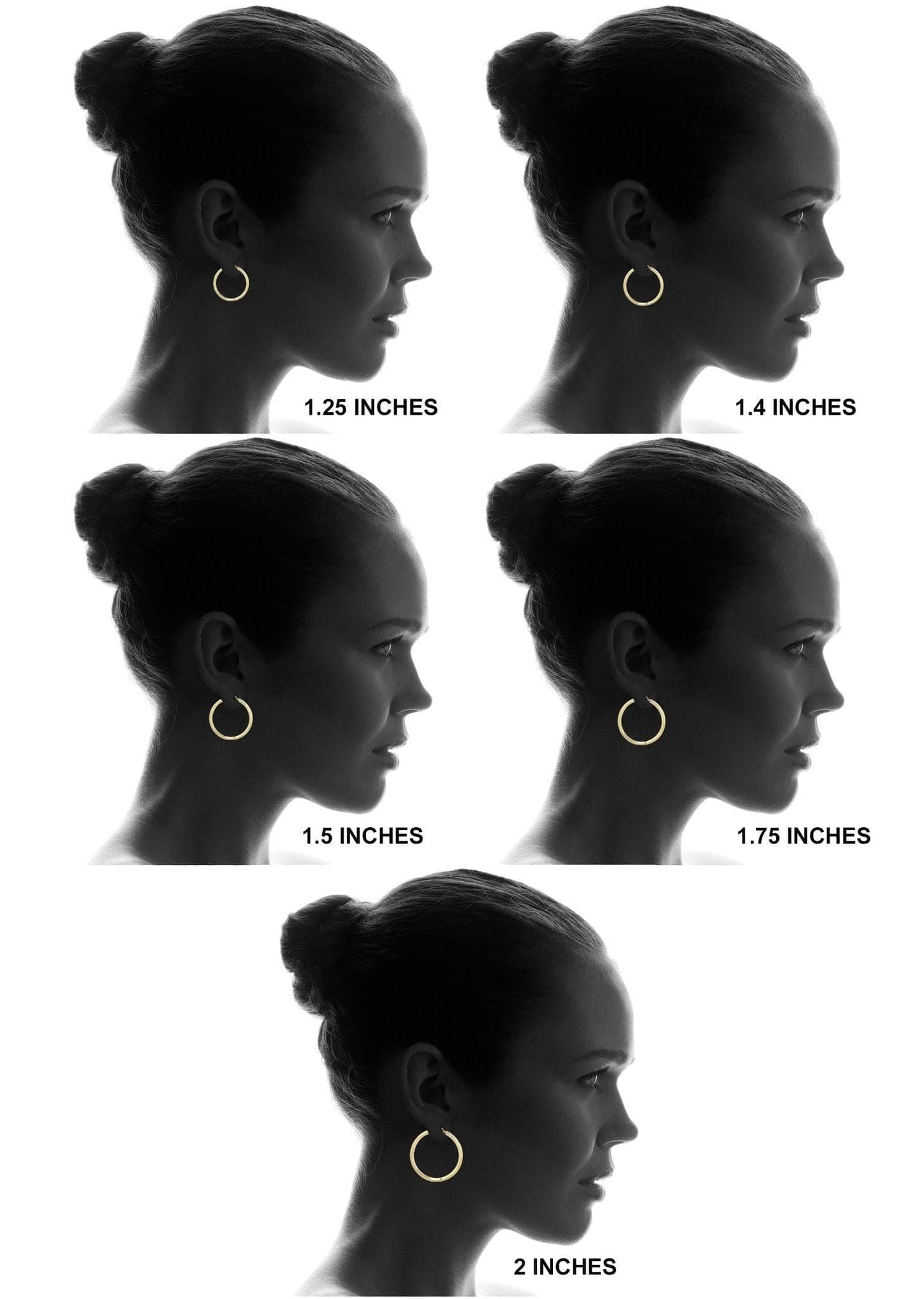 Manufacturer 1 10K Gold Hoop Earrings | Customizable Size