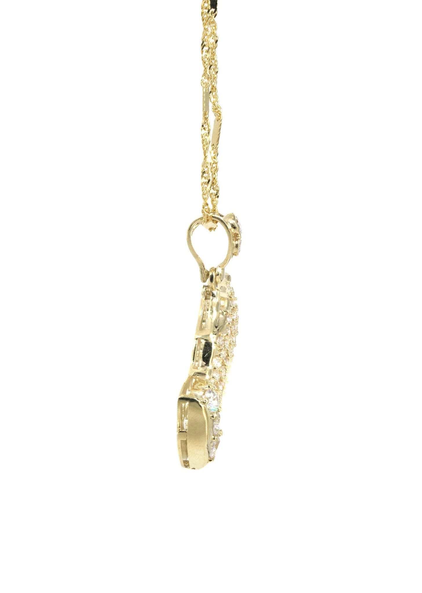 Manufacturer 1 10K Yellow Gold Fancy Link Praying Hands Pendnat | Appx. 9.1 Grams