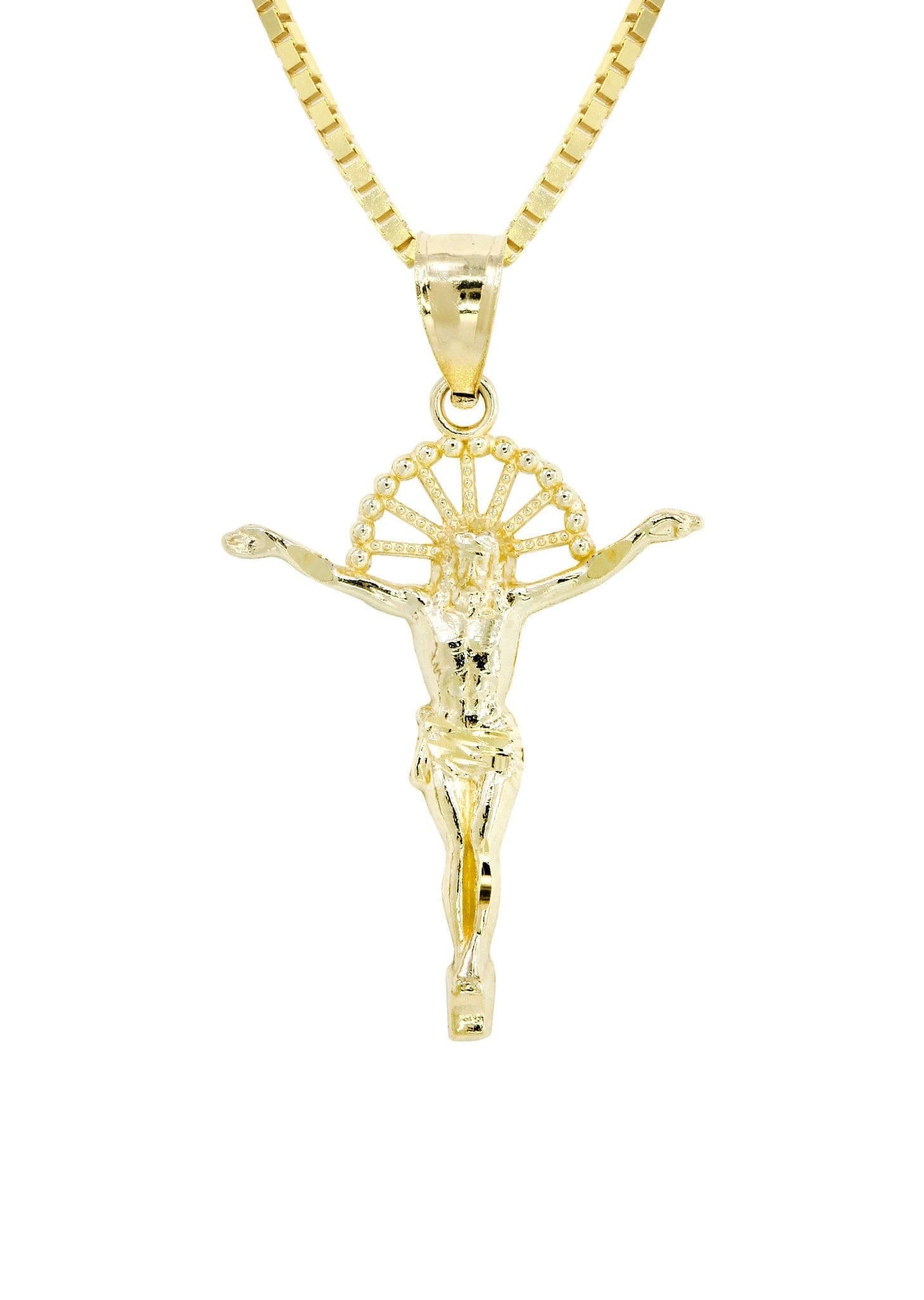 Manufacturer 0 10K Yellow Gold Box Gold Crusifix Necklace | Appx. 5.3 Grams