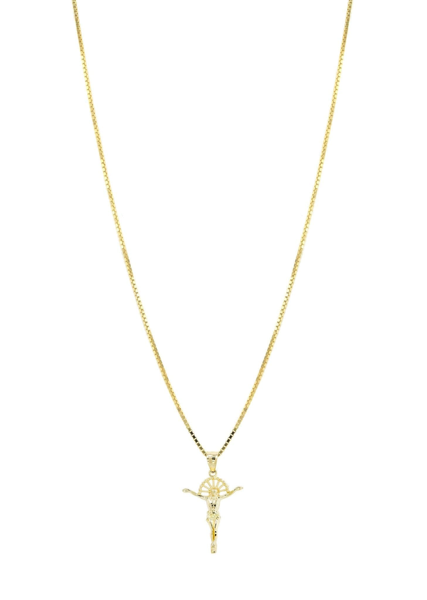 Manufacturer 0 10K Yellow Gold Box Gold Crusifix Necklace | Appx. 5.3 Grams