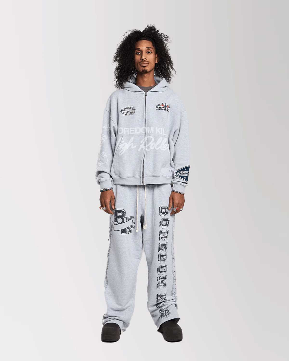 Boredom Kills Collegiate Sweats Grey/Black