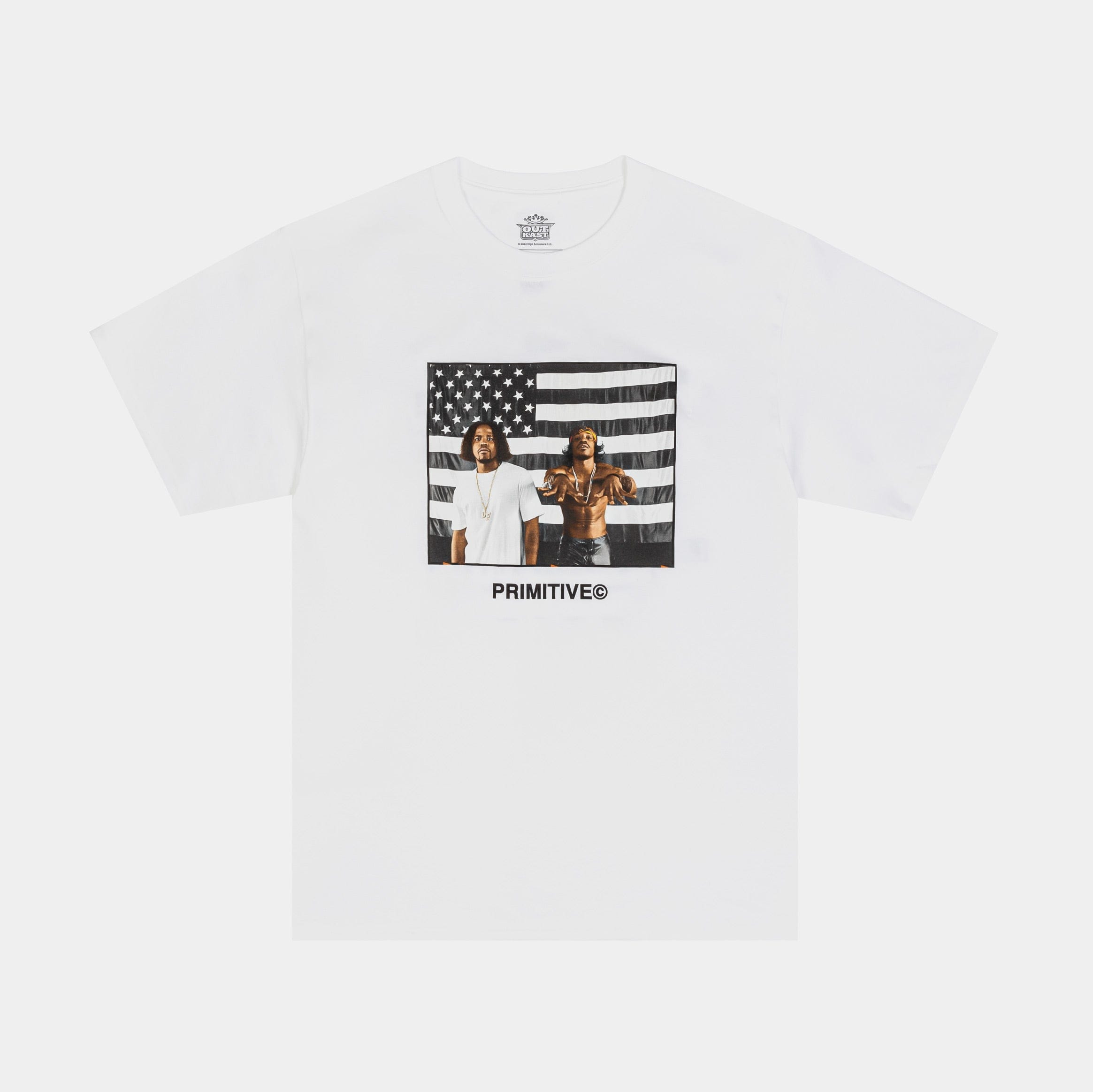 Primitive Outkast Graphic Mens Short Sleeve Shirt (White/Black/White)