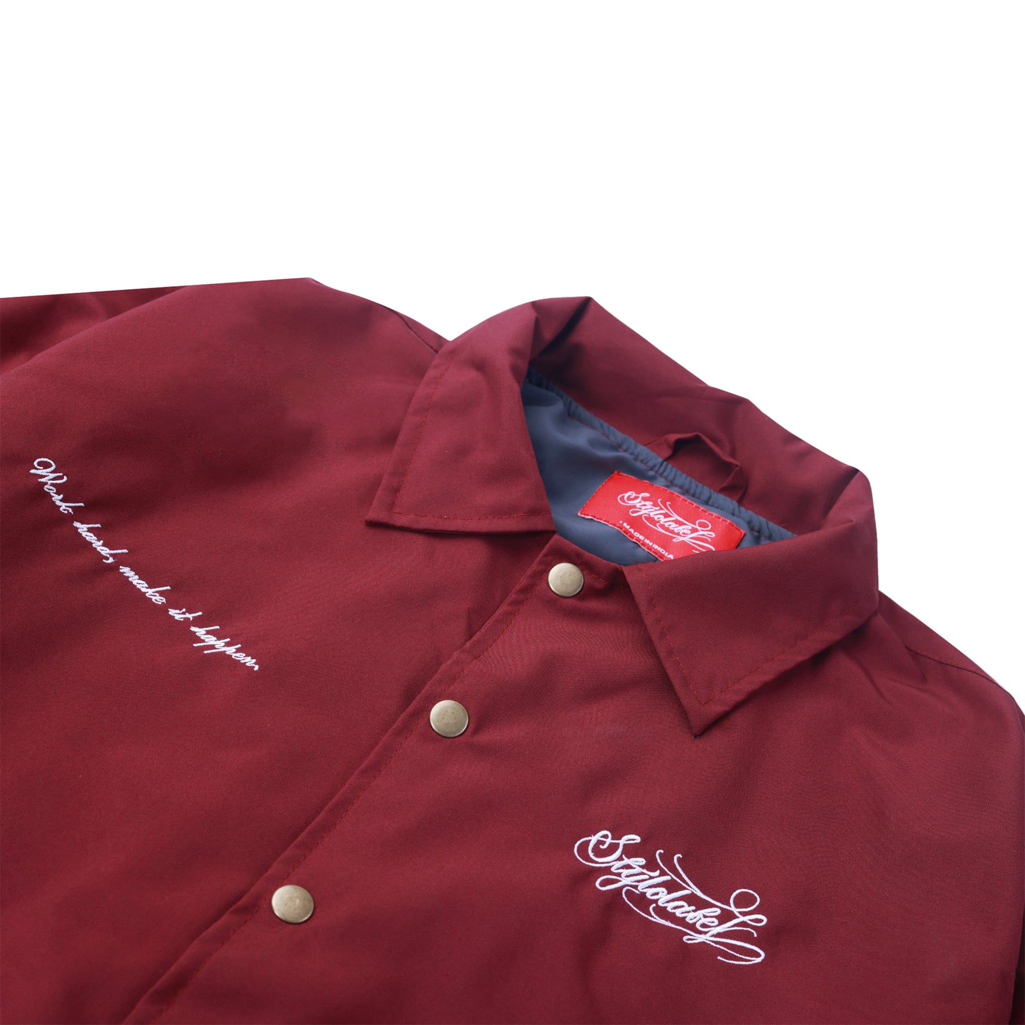 Styl-O Label Coach Jacket (Maroon)