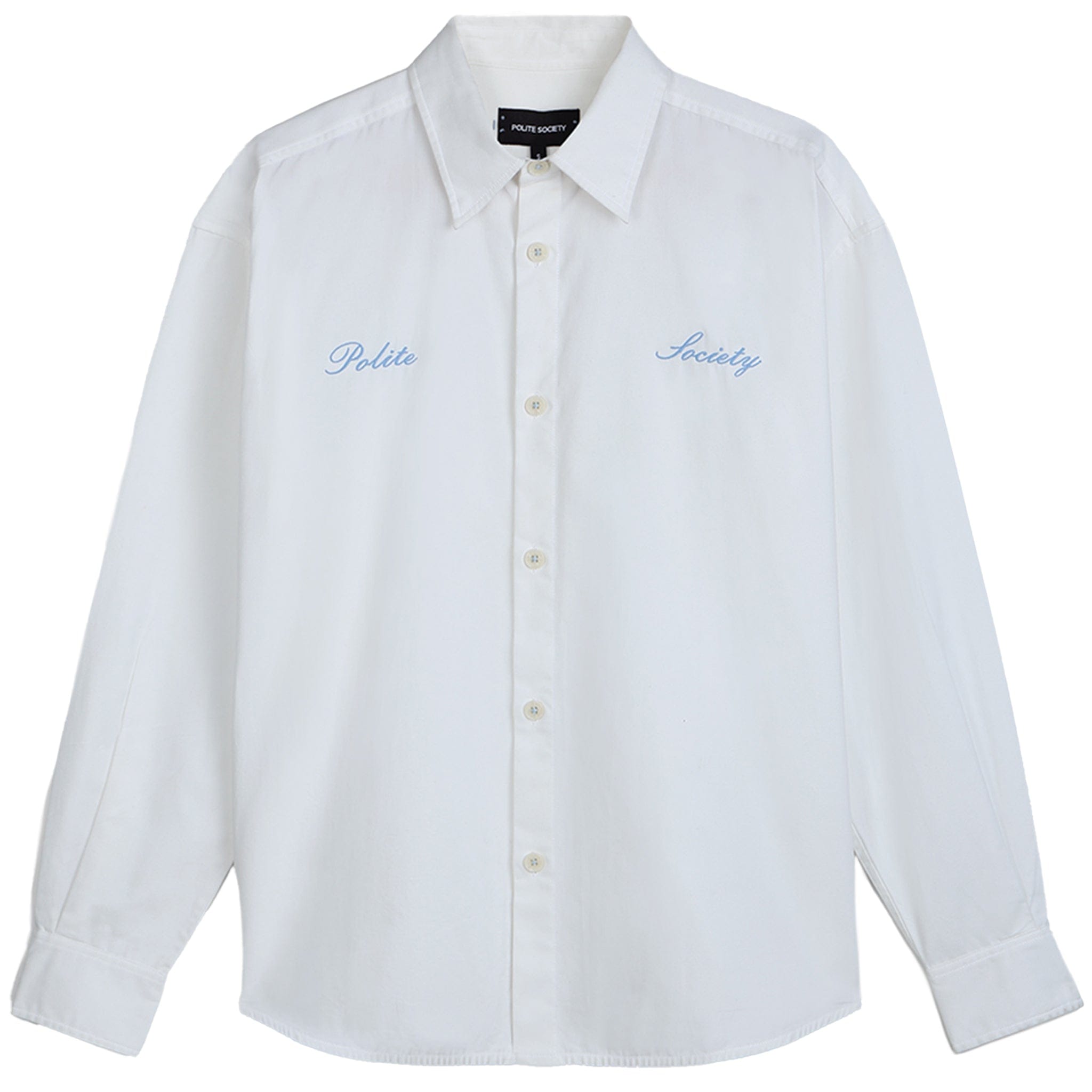 Polite Society COTTON TWILL BOXY SHIRT
