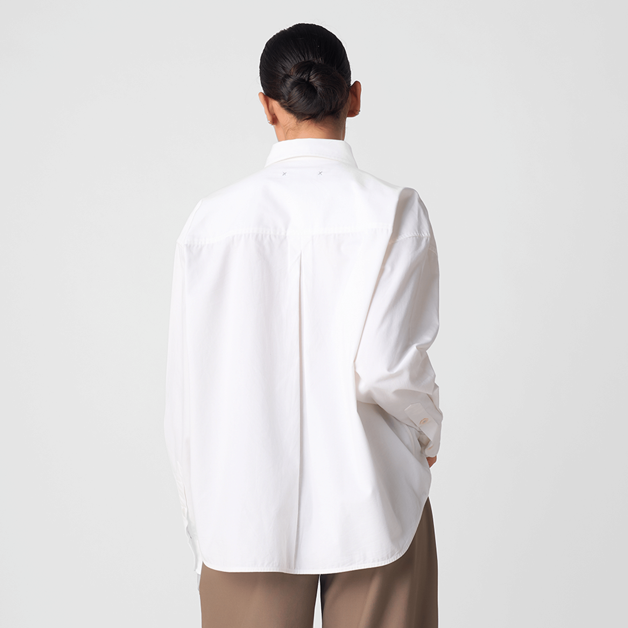 Polite Society COTTON TWILL BOXY SHIRT