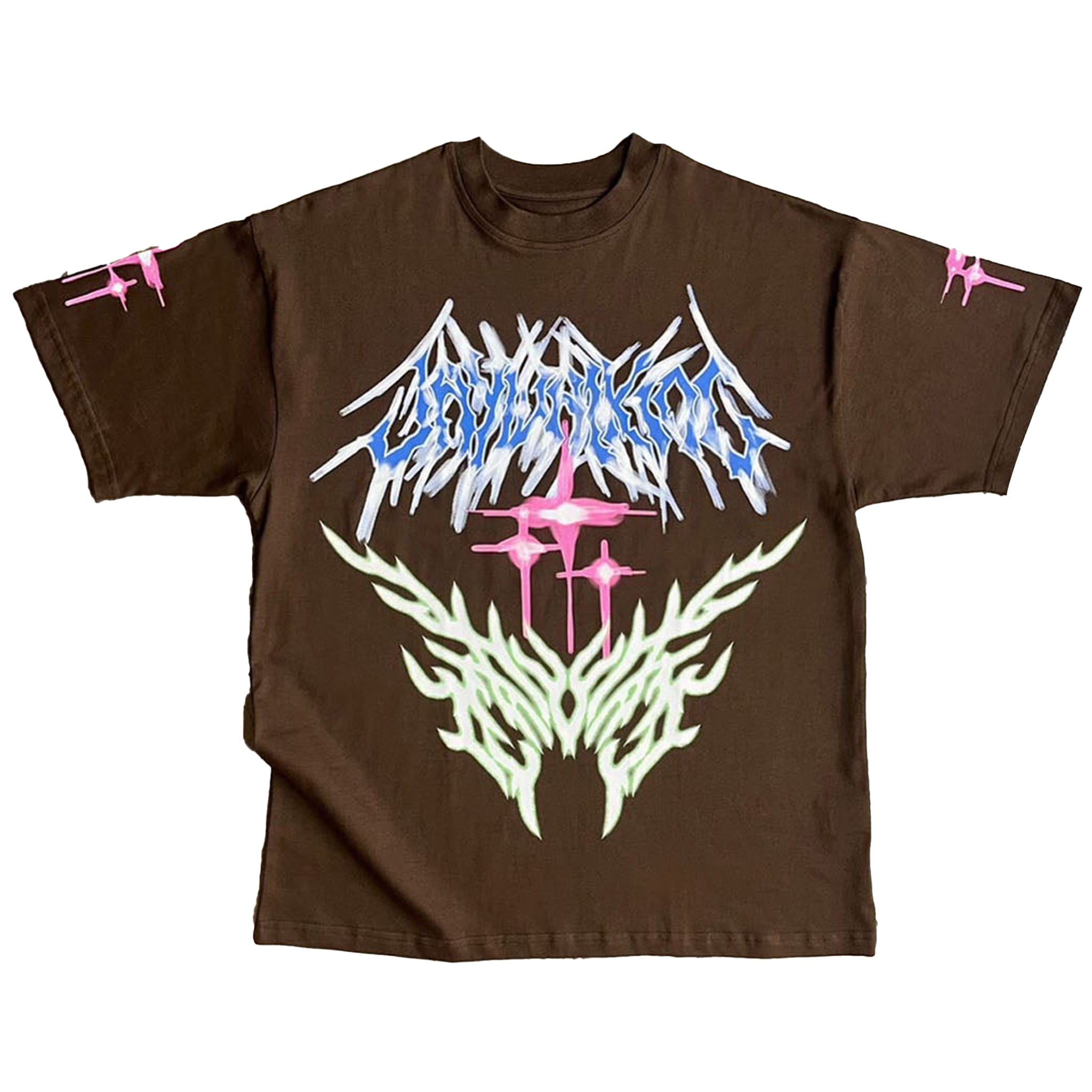 Jaywalking Tramp Stamp T-Shirt (Brown)