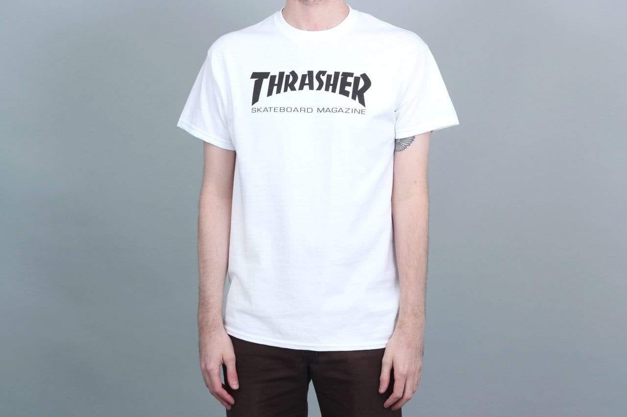 Thrasher Mag Logo T - Shirt White / Black