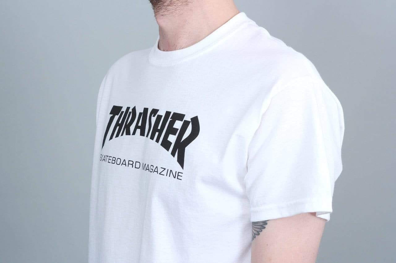 Thrasher Mag Logo T - Shirt White / Black
