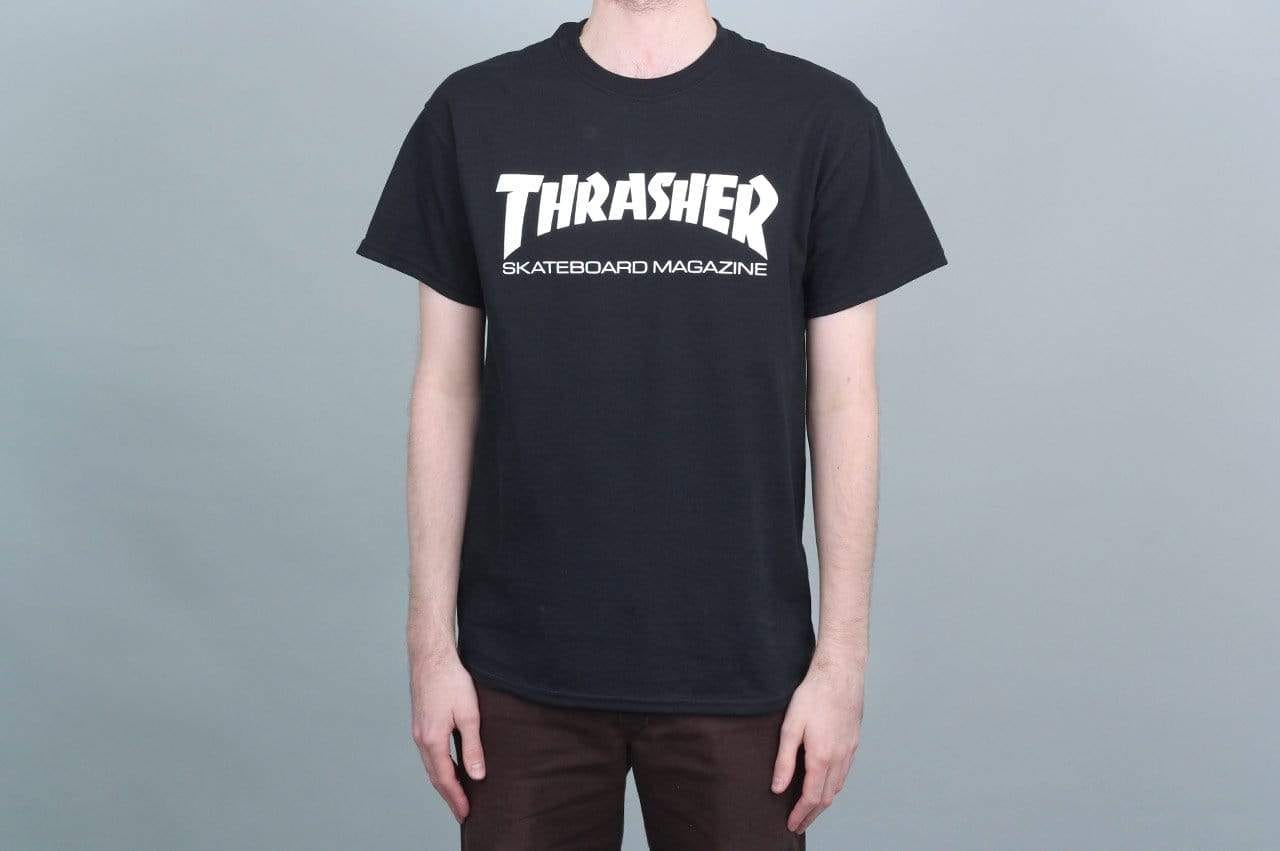 Thrasher Mag Logo T - Shirt Black / White