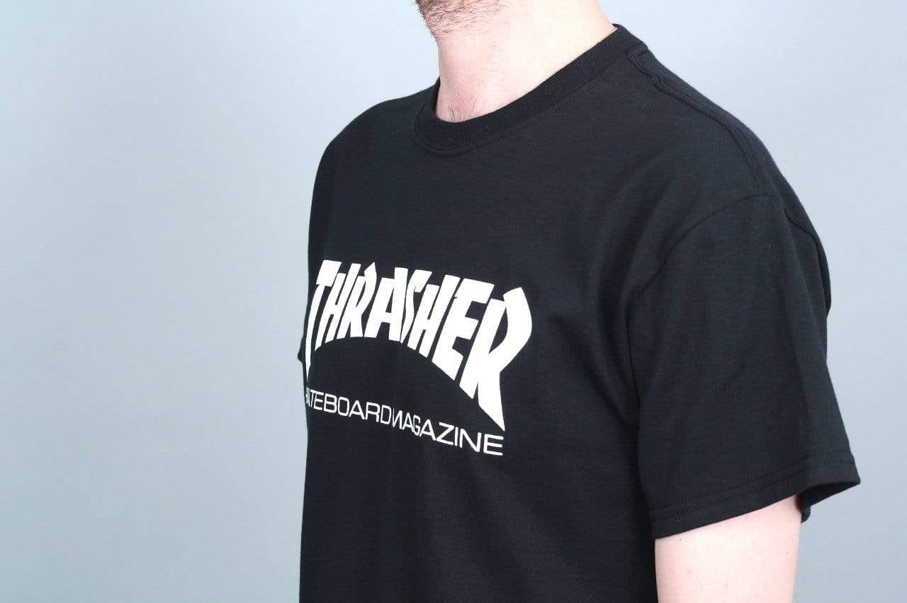 Thrasher Mag Logo T - Shirt Black / White