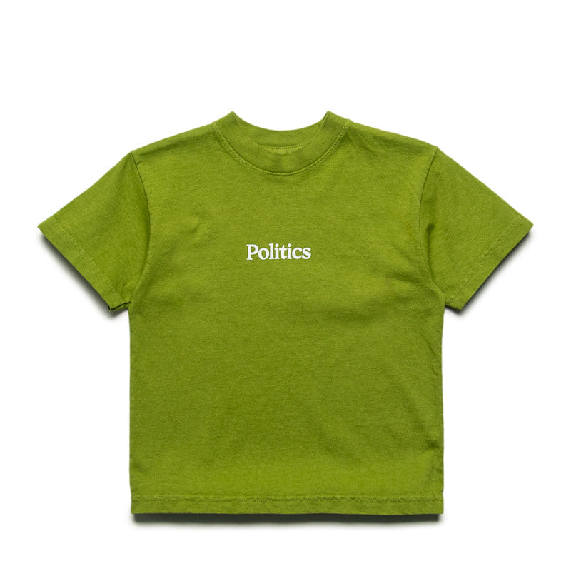 Logo Kids Politics Serif Logo T-Shirt - Celery