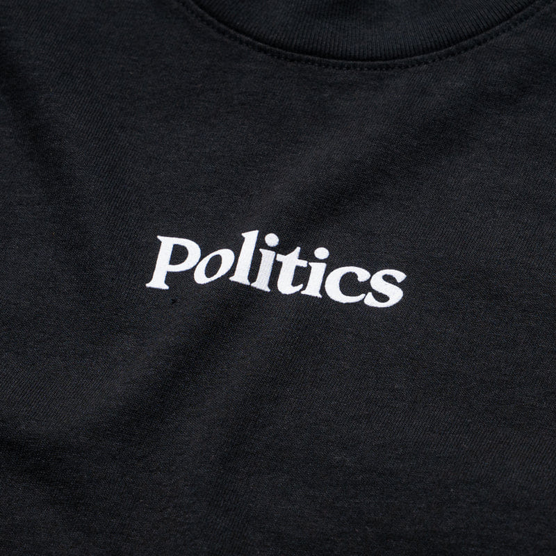 Logo Kids Politics Serif Logo T-Shirt - Off Black