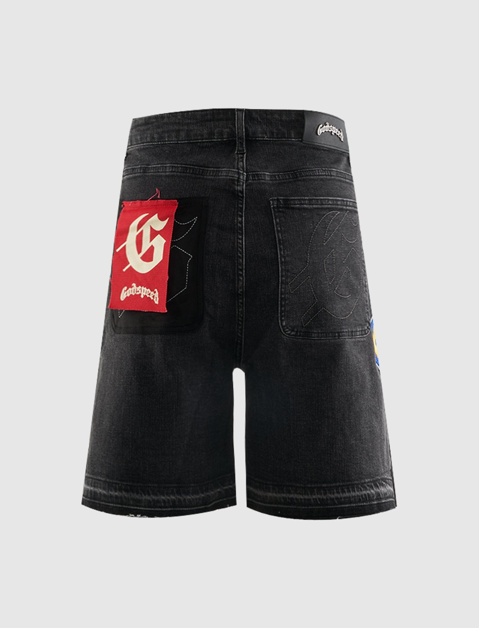 Godspeed NEW YORK PATCHWORK DENIM SHORT